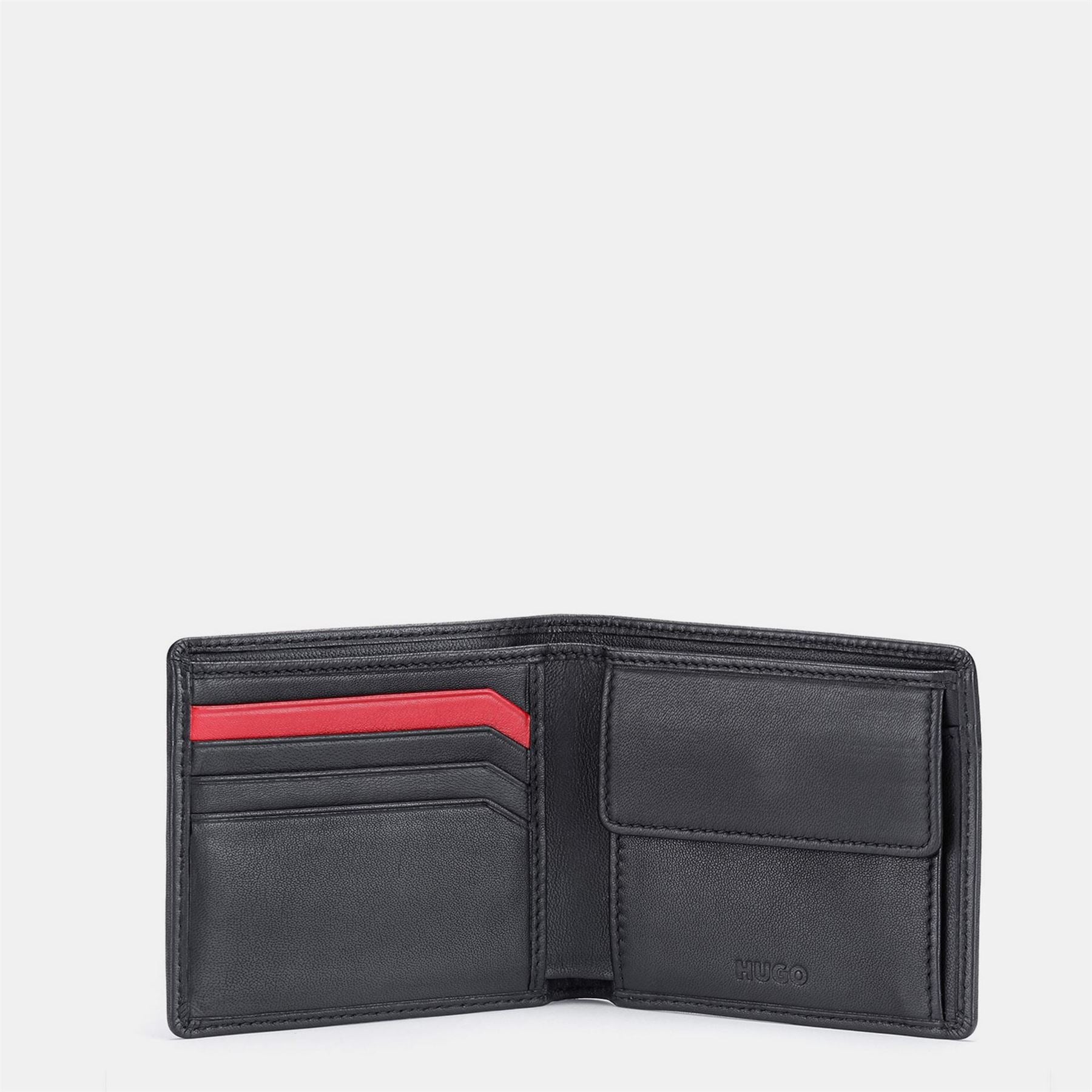 Hugo Subway Leather Bi Fold Card Wallet