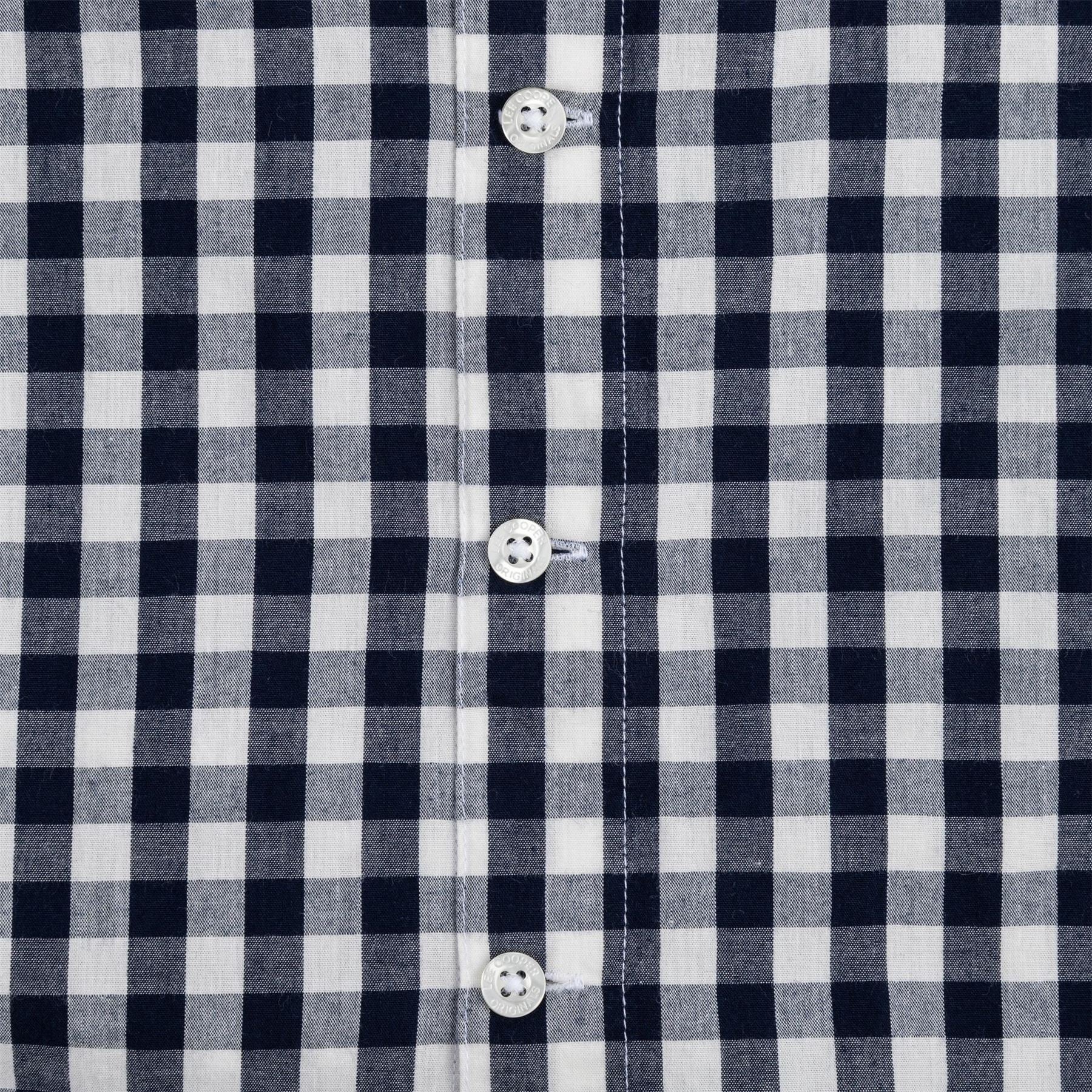 Lee Cooper Mens Cooper Gingham Check Short Sleeve Shirt