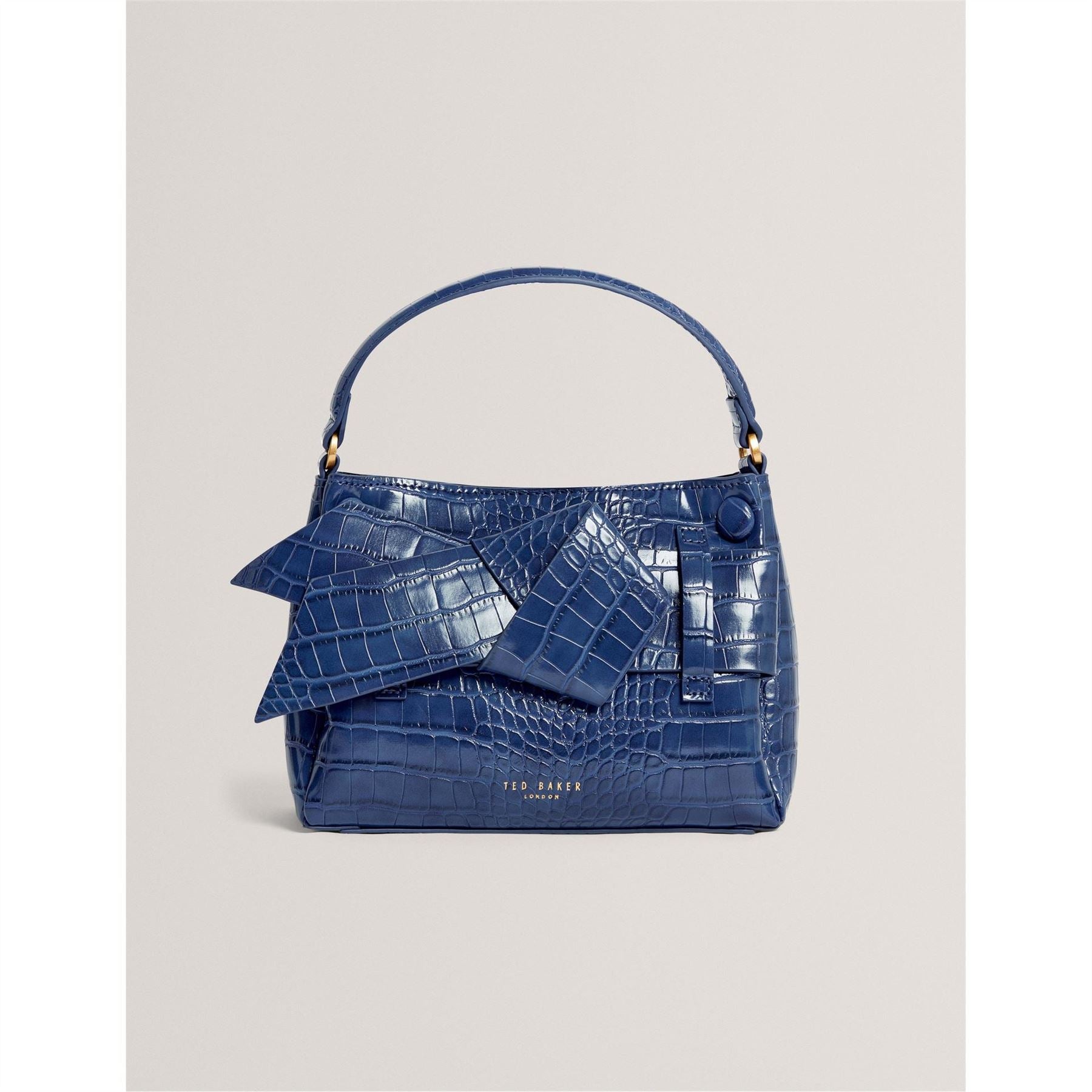 Ted Baker Rectangle Shape Grab Bag with Bow and Gold Tone Hardware