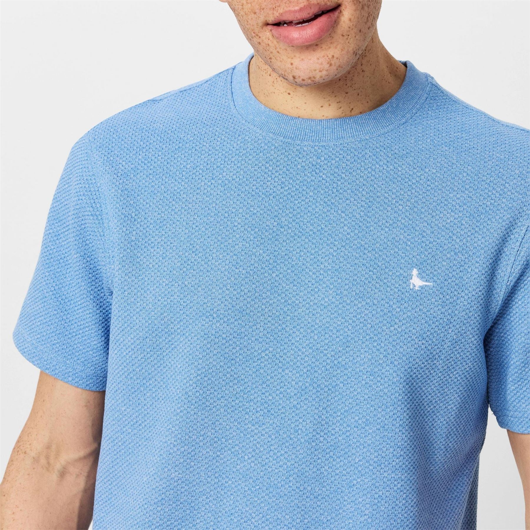 Jack Wills Regular Fit Bubble Texture Crew Neck T-Shirt