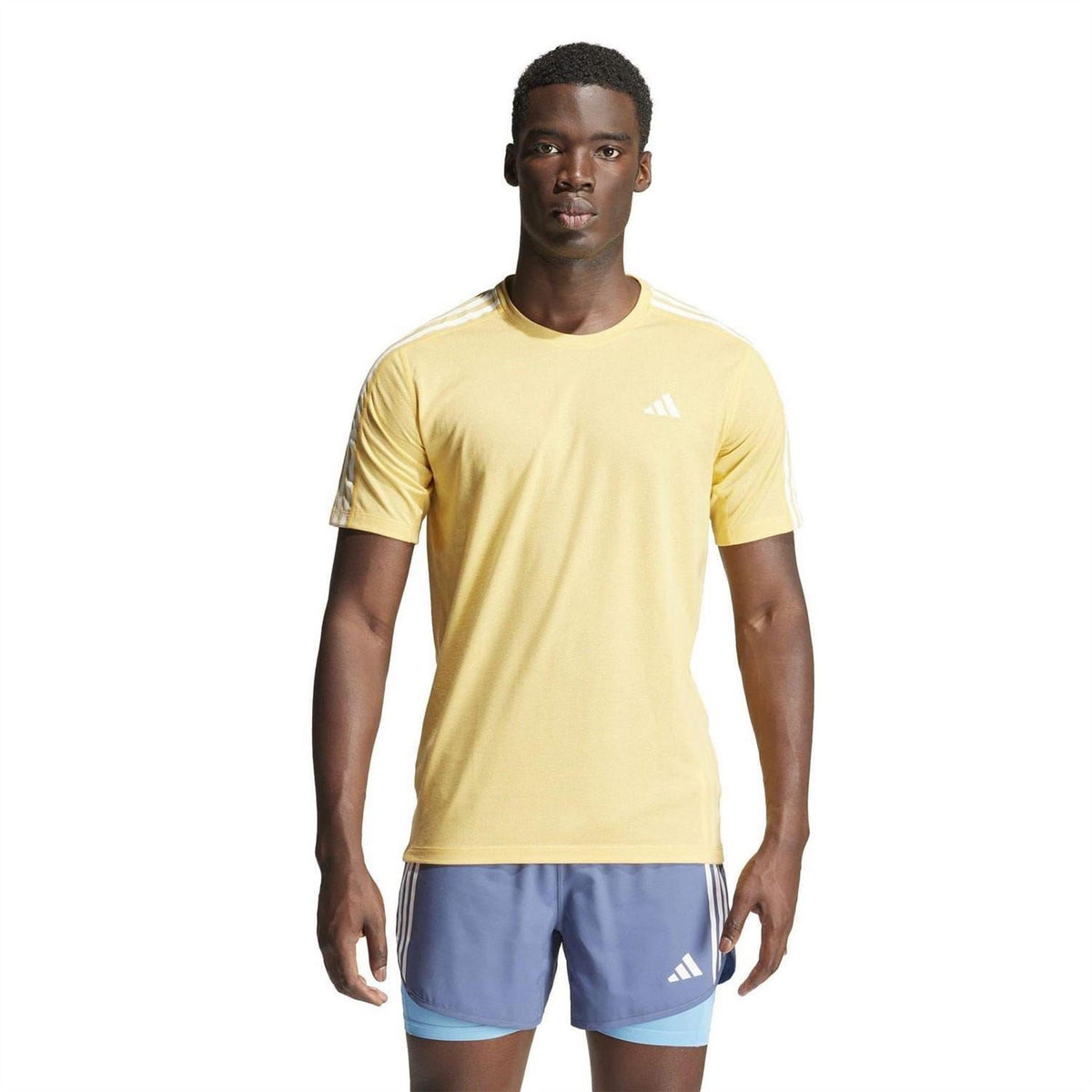 adidas The Run 3 Stripes T-Shirt