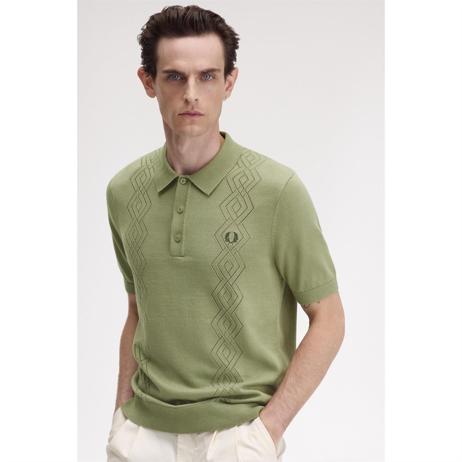 Fred Perry Pointelle Short Sleeve Polo Shirt