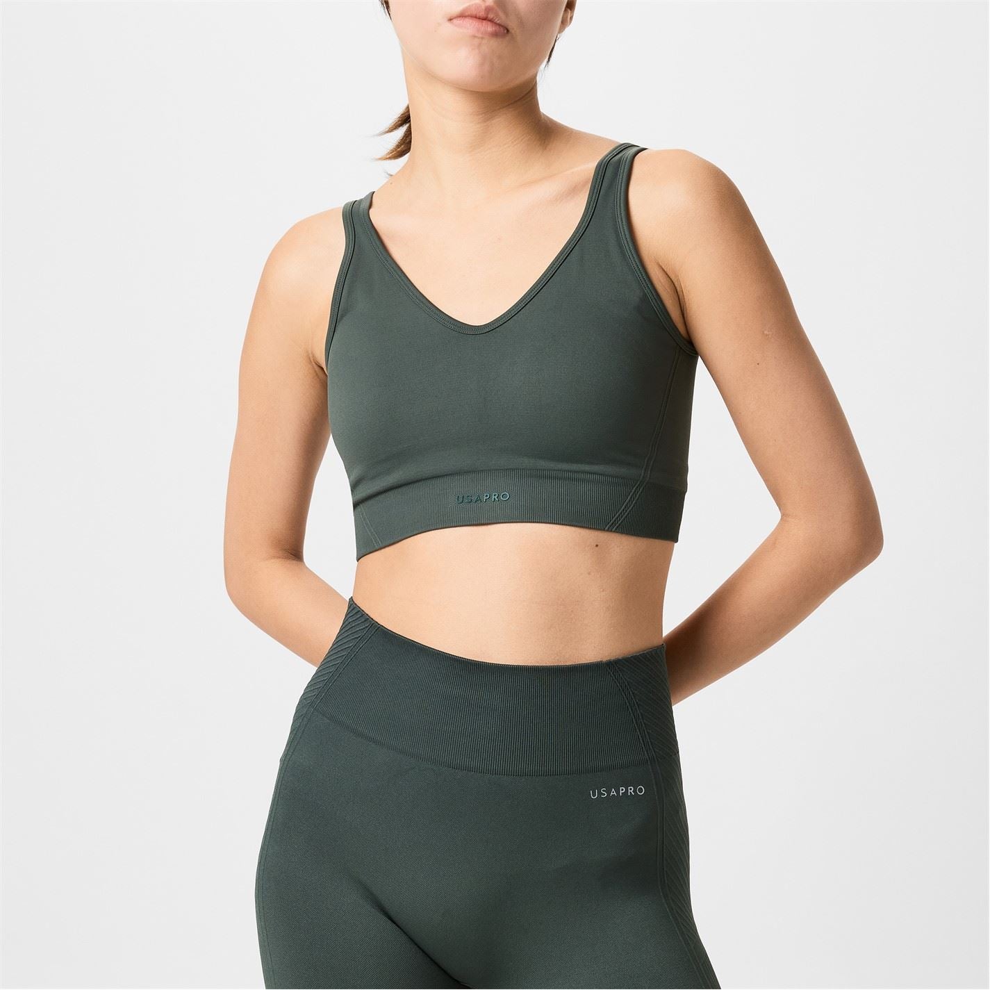 USA Pro Womens Pro Scoop Back Sports Bra