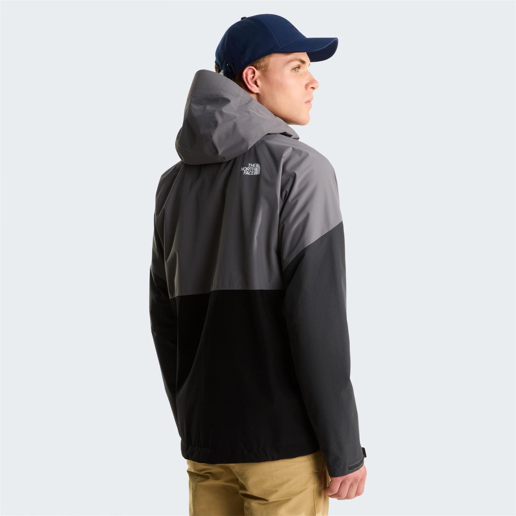 The North Face Hooded Neck Lightning Color Block Rain Jacket