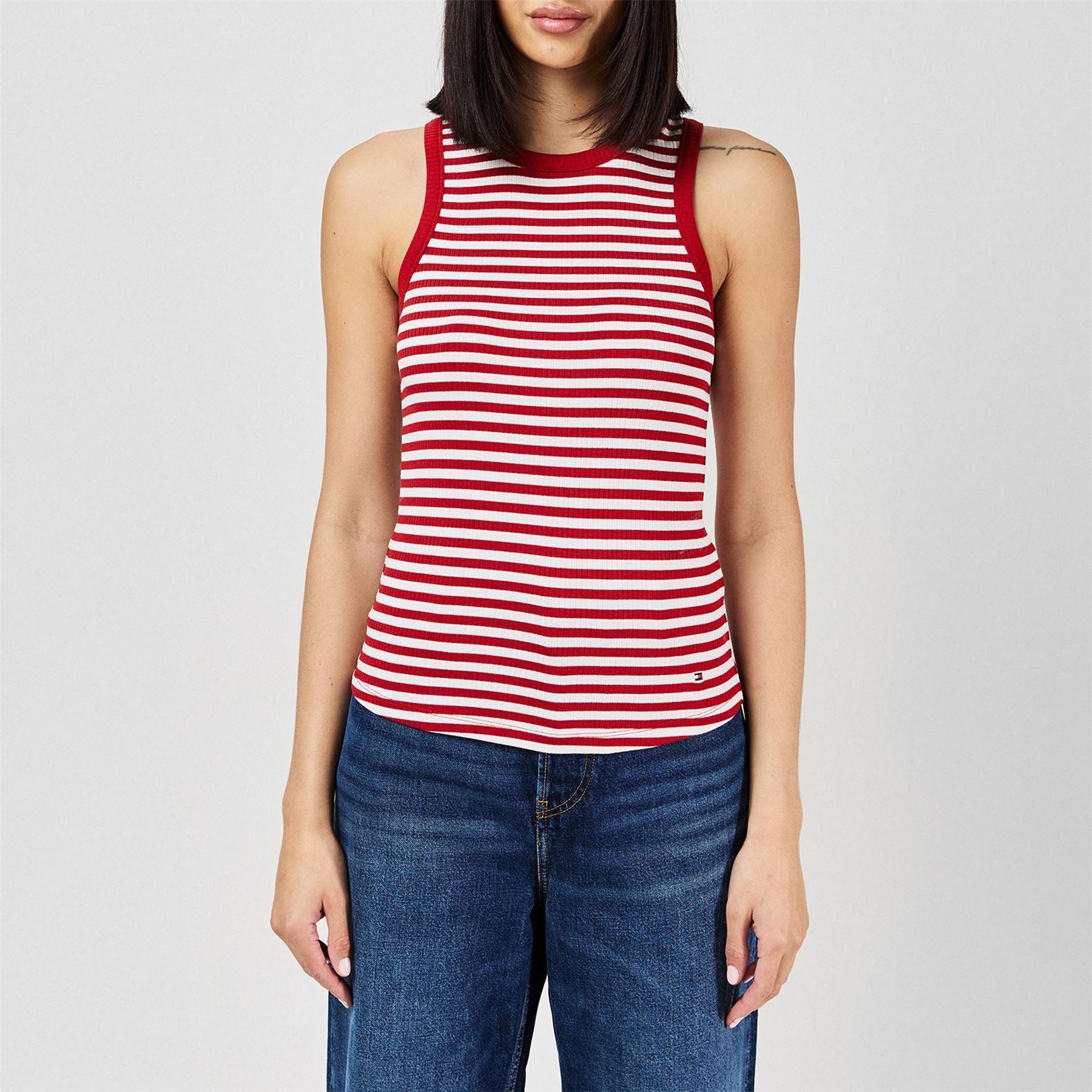 Tommy Hilfiger Slim Fit Rib Crew Neck Tank