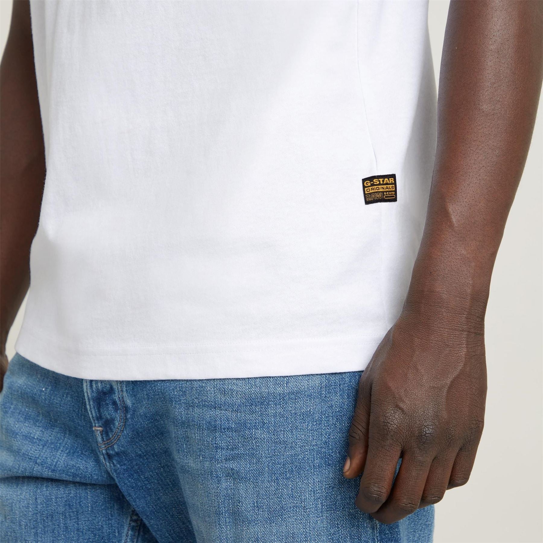 G Star Stitch Burger Lettering Crew Neck T-Shirt