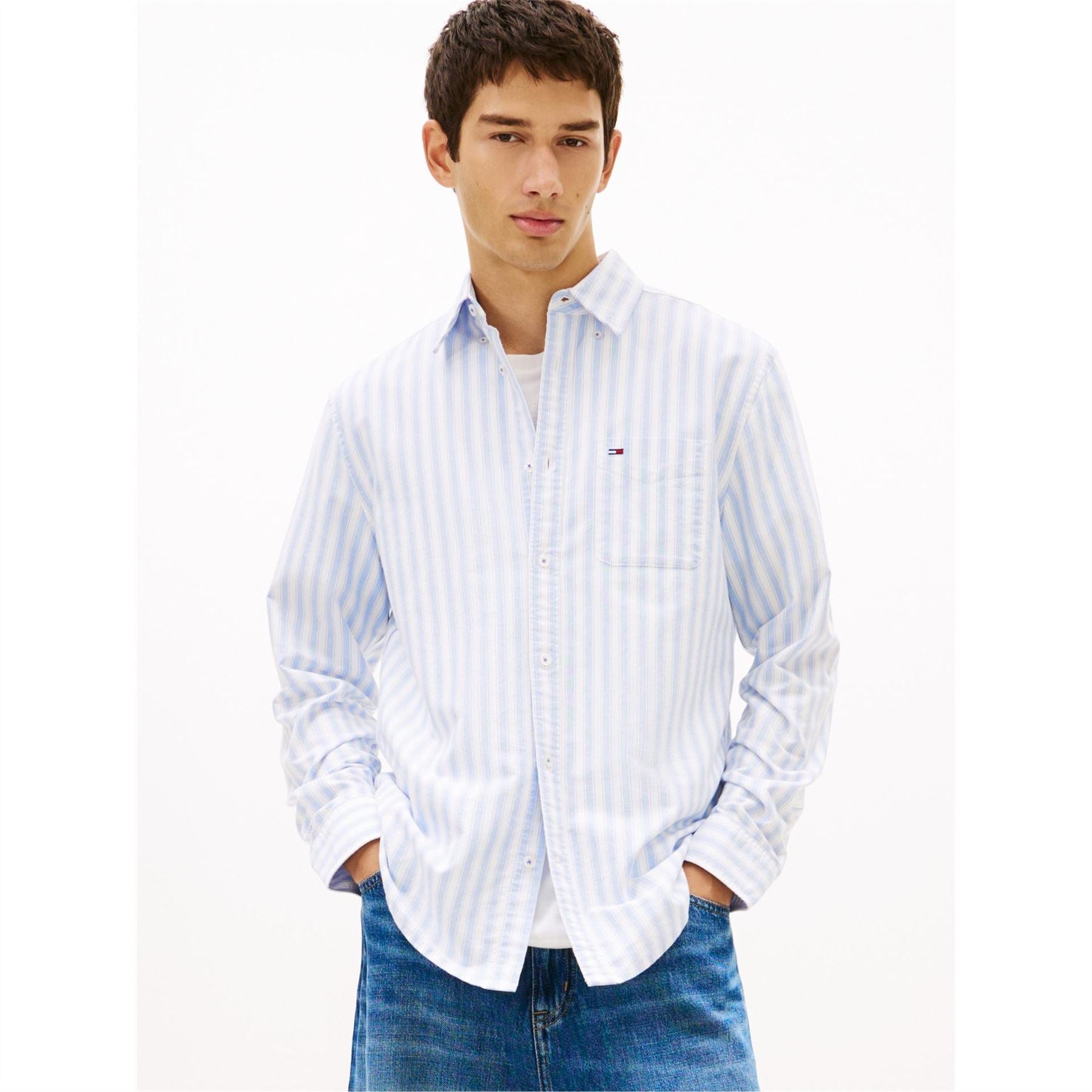 Tommy Jeans Long Sleeve Patterned Shirt