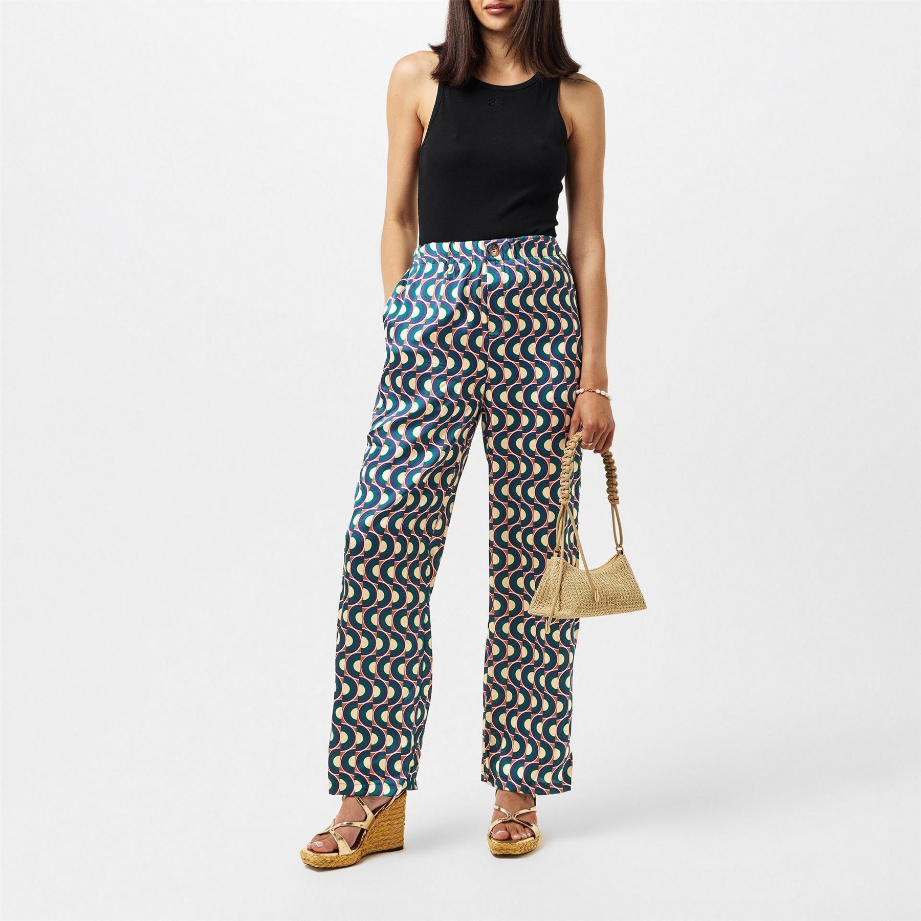 AX Paris Printed Trousers