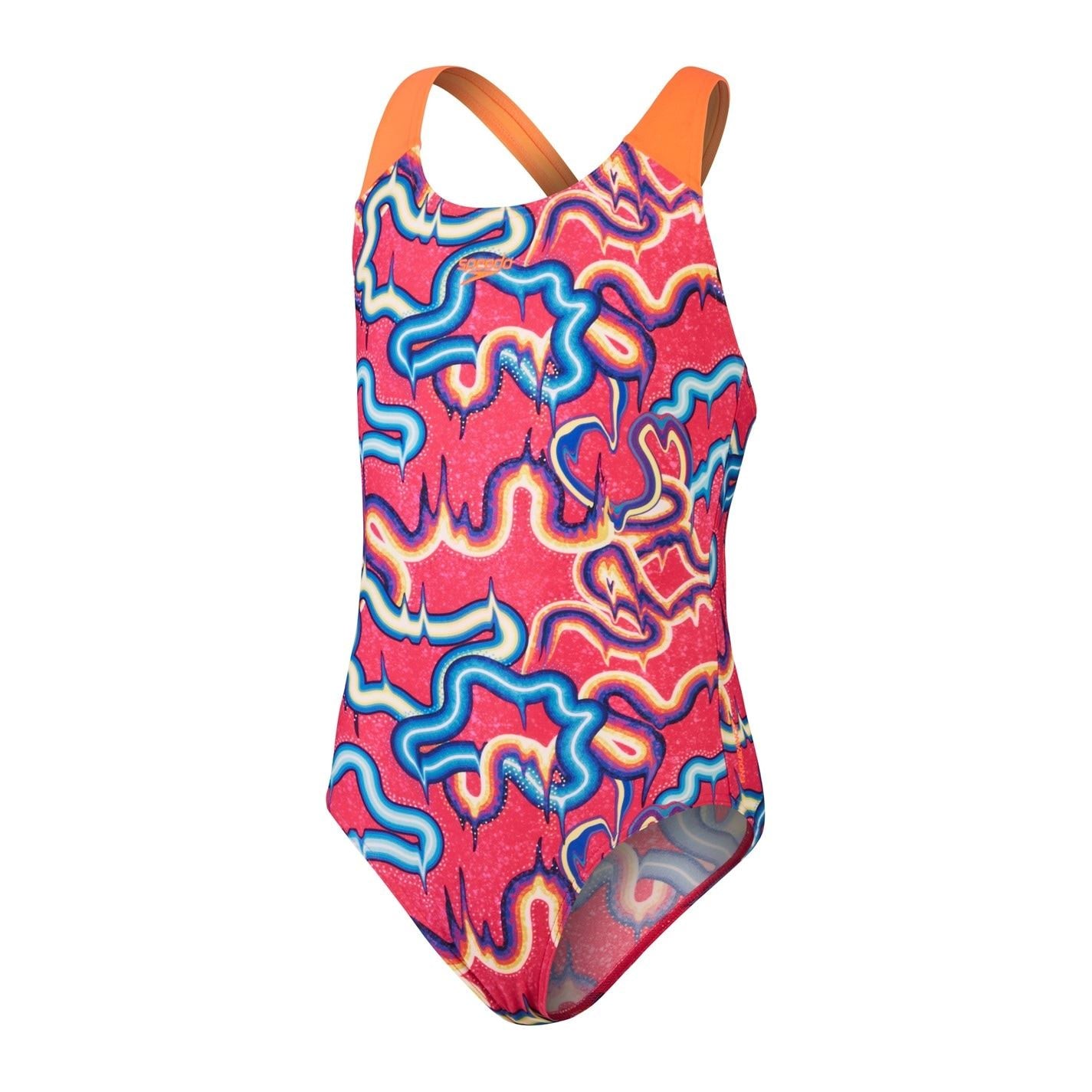 Speedo Digital Allover Abstract Patterned Swimsuit