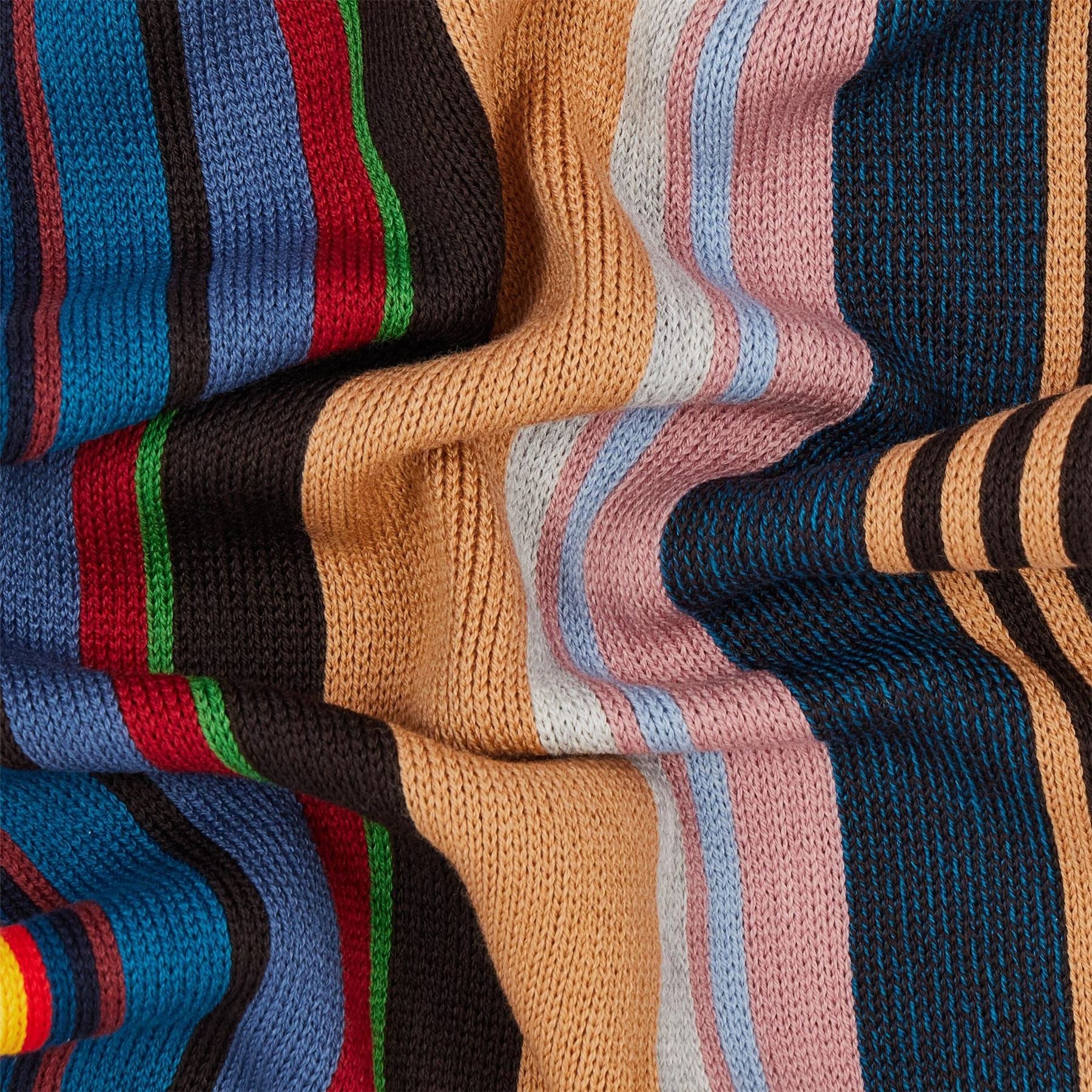 Paul Smith Twisted Stripe Wool Knitted Scarf