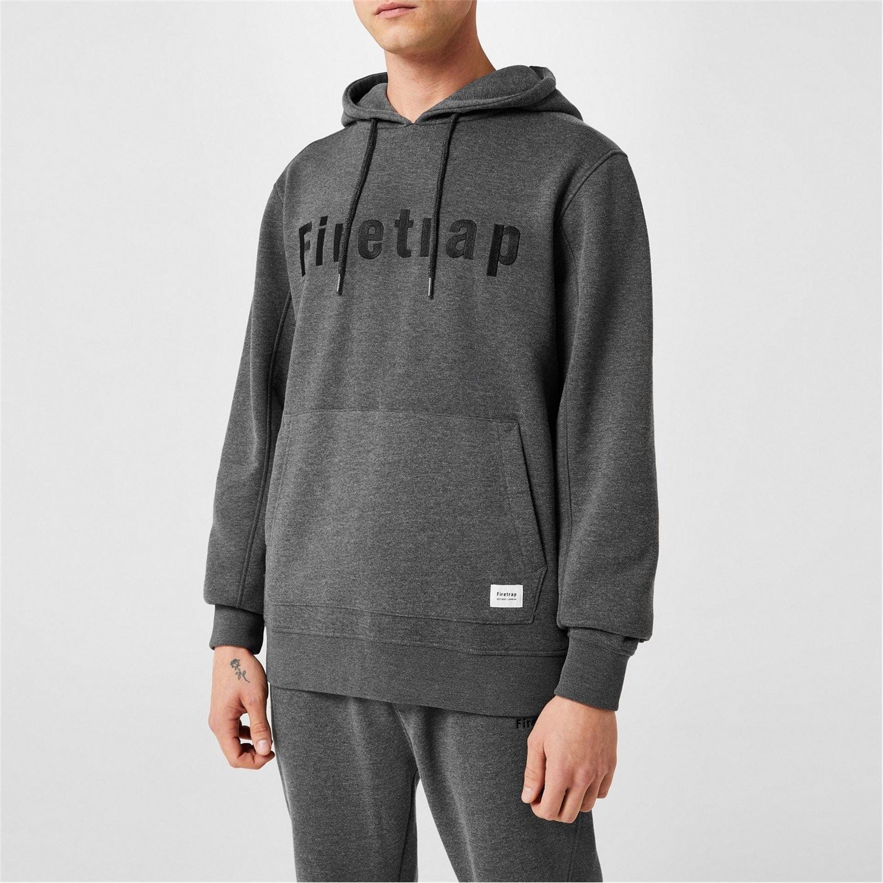 Firetrap Mens Graphic Fleece Hoodie
