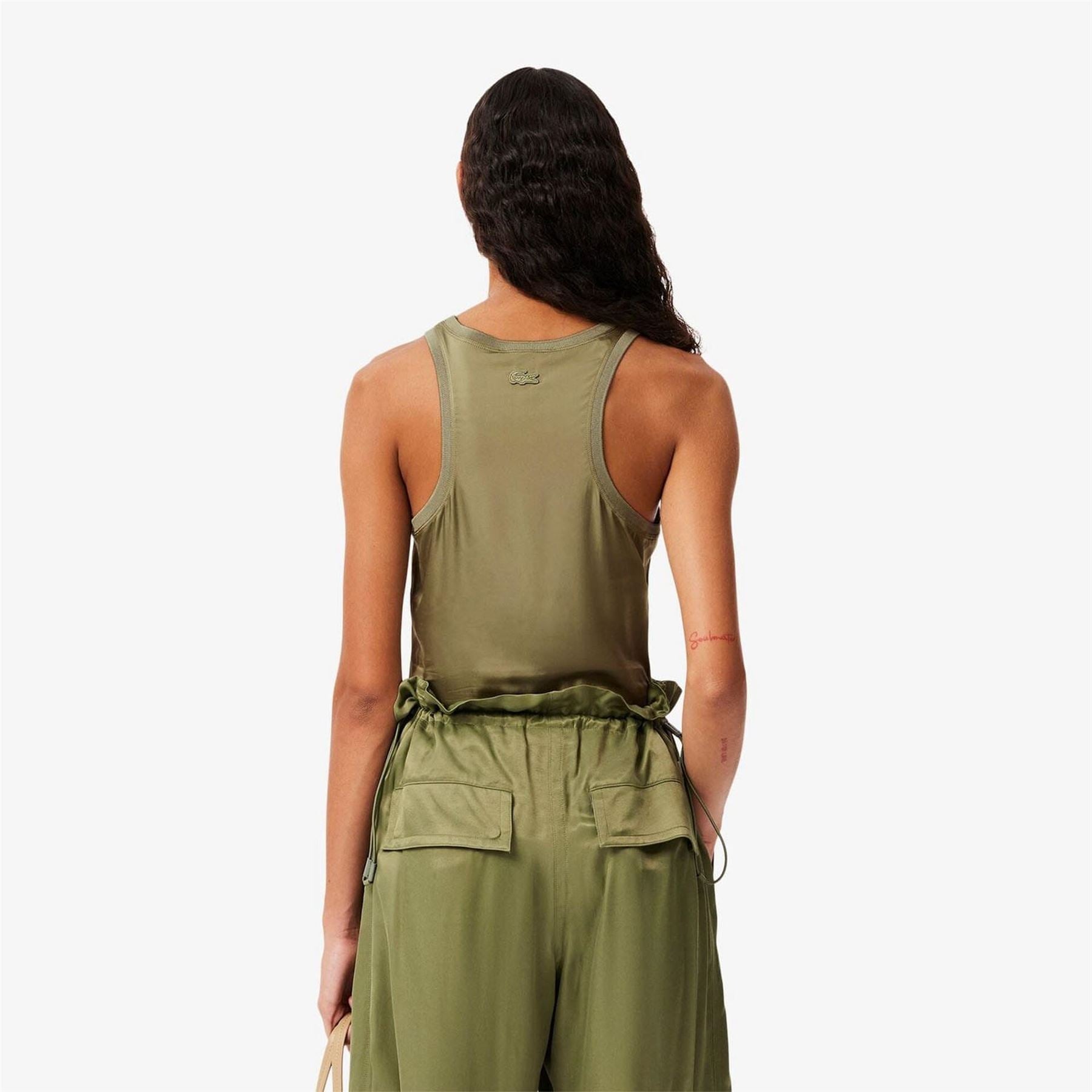 Lacoste Fit Fluid Satin Tank Top