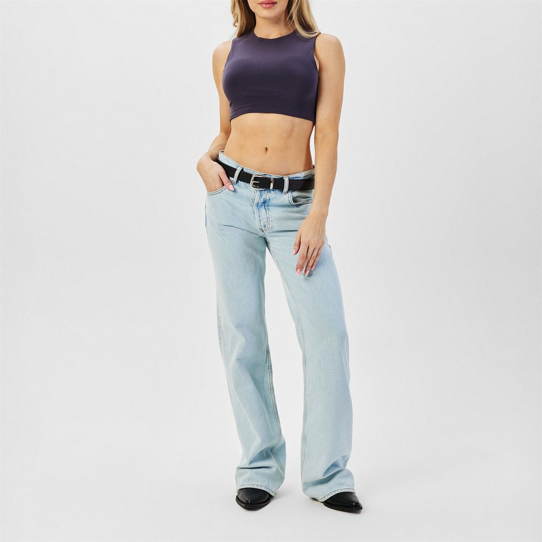 Missy Empire Womens Racer Back Crop Top