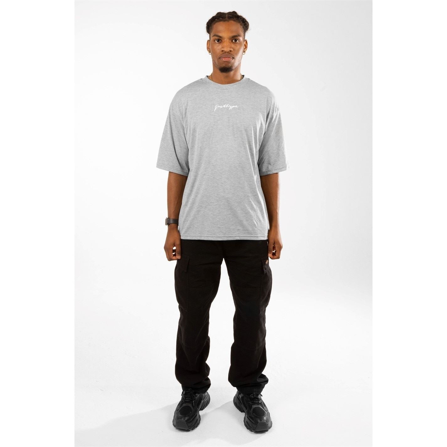 Hype Regular Fit Lettering Crew Neck T-Shirt