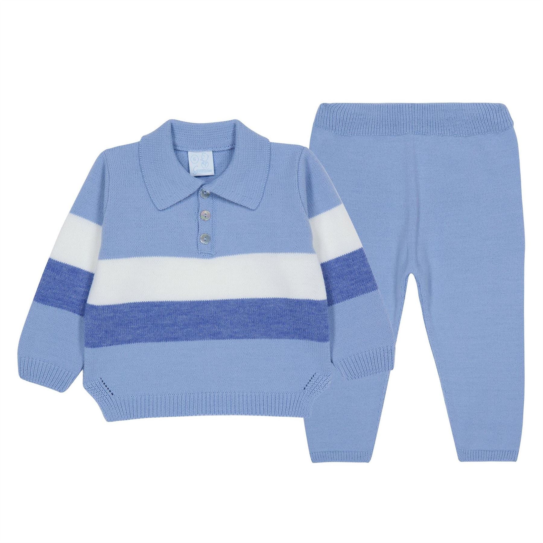 Artesania Granlei Collared Neck Long Sleeve Sweater Set