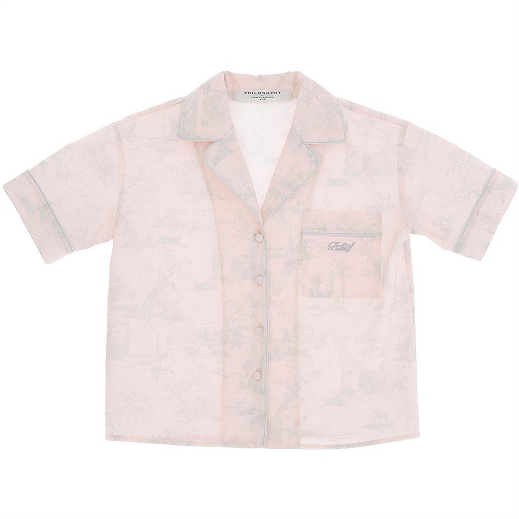 Philosophy Short Sleeve Patterned Shirt