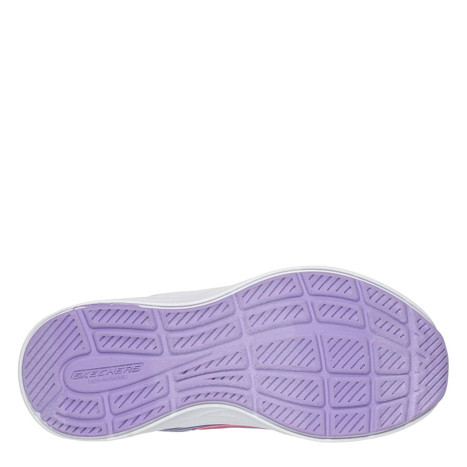 Skechers And Strap Glitter Mesh Sneak Slip On Runners Unisex Kids