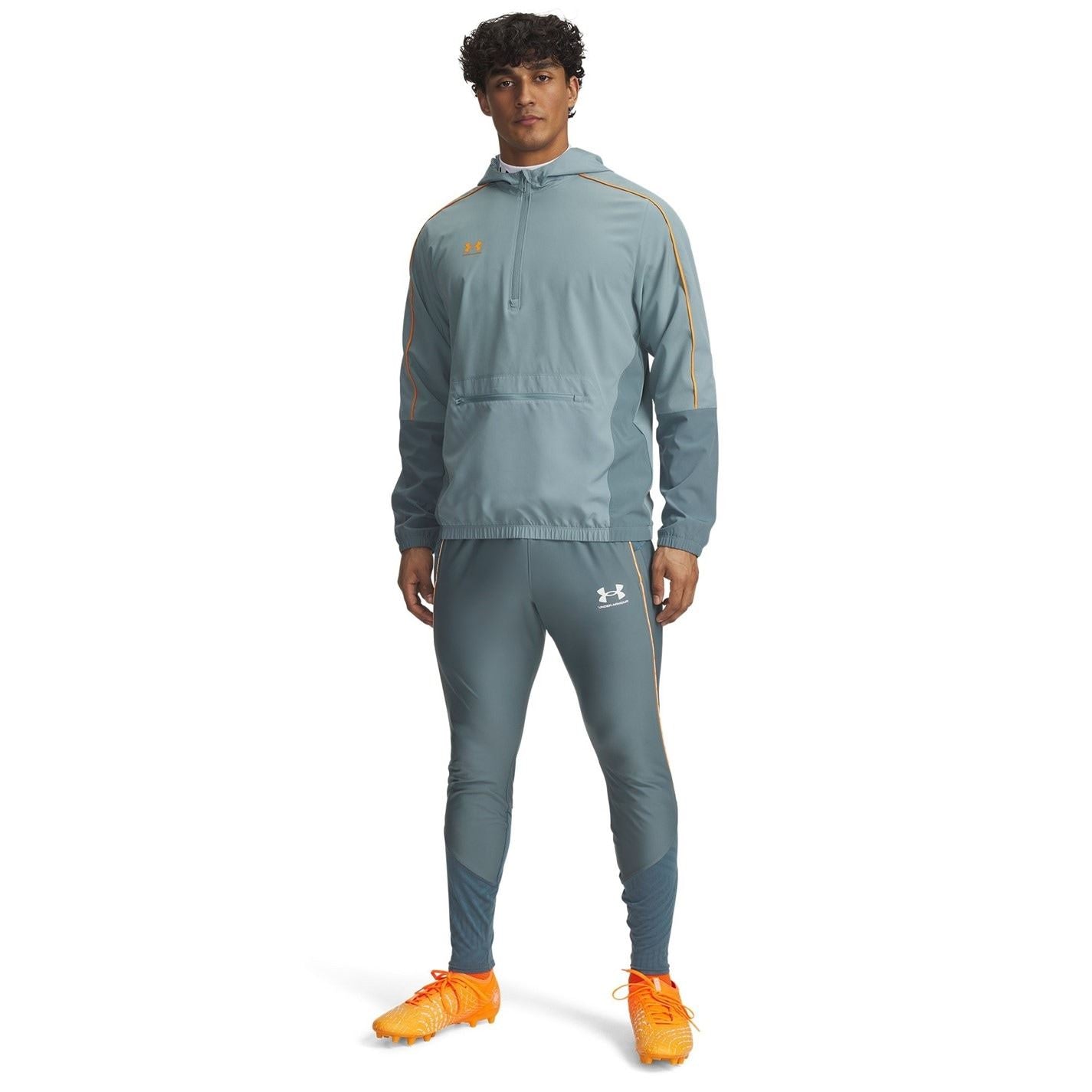 Under Armour Chal Pro Solid Patterned Slim Track Pants