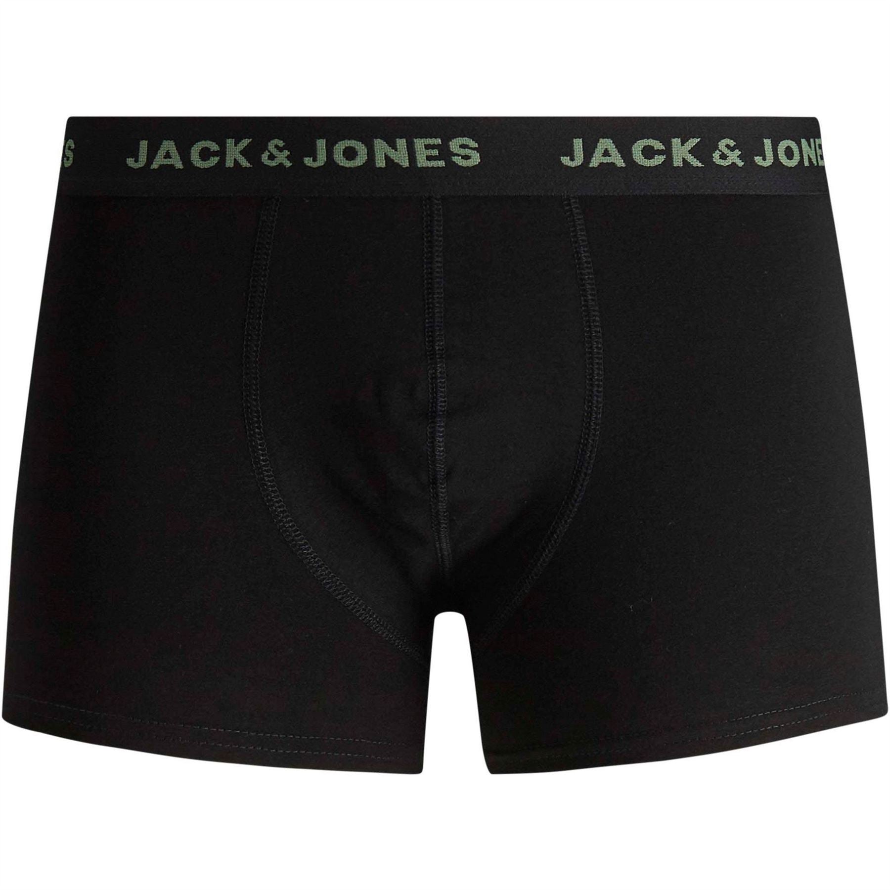 Jack and Jones Mens Pack  Basic Trunks Plus Size