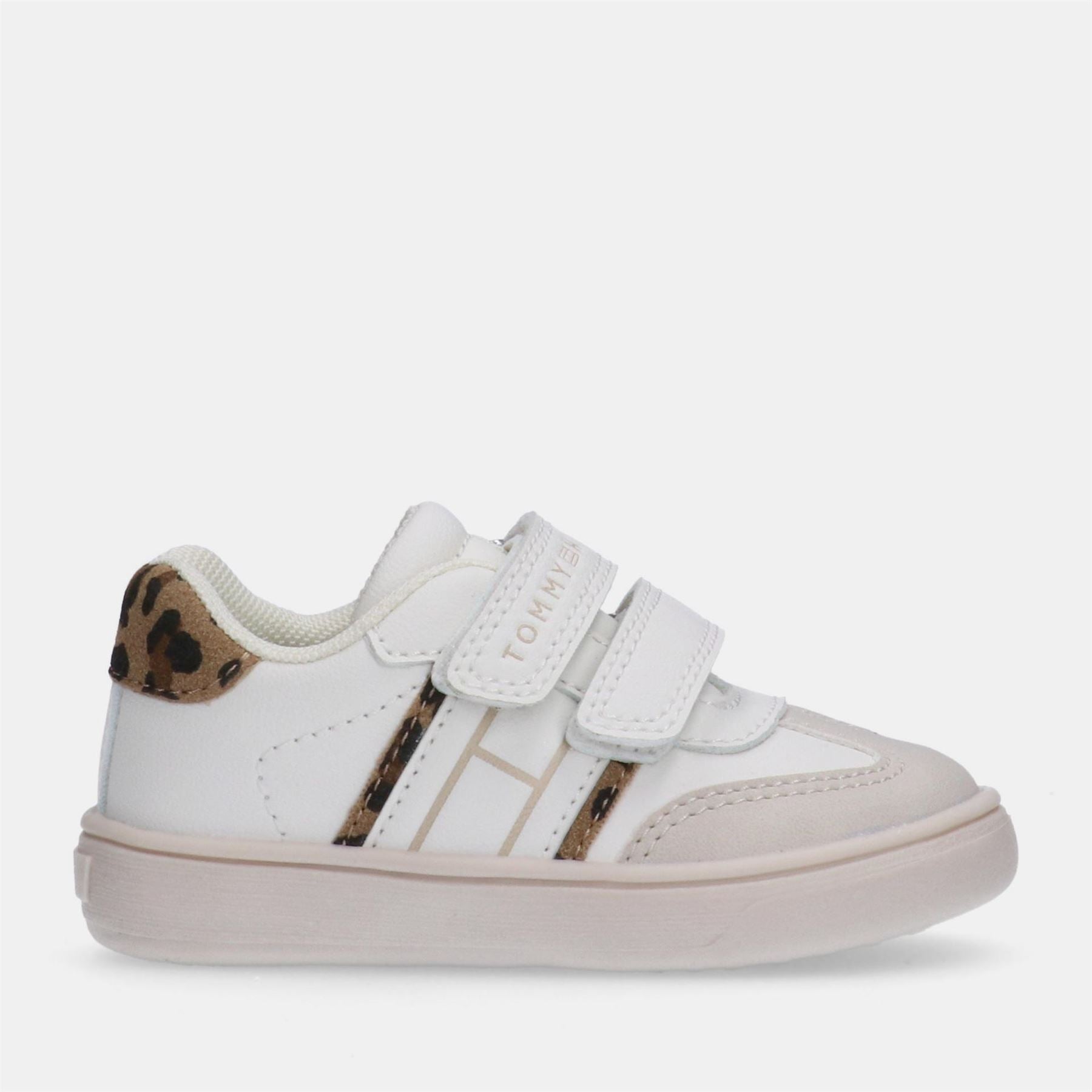 Tommy Hilfiger Velcro Leopard Patterned Crib Trainers