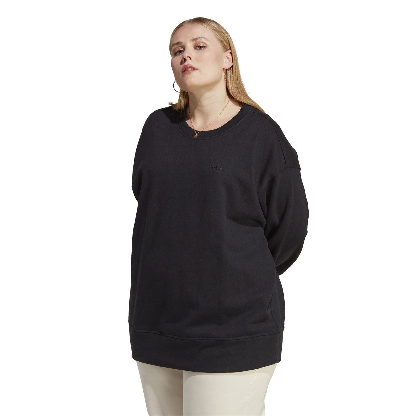 adidas Originals Womens Essentials Oversized Plus Size Sweatshirt