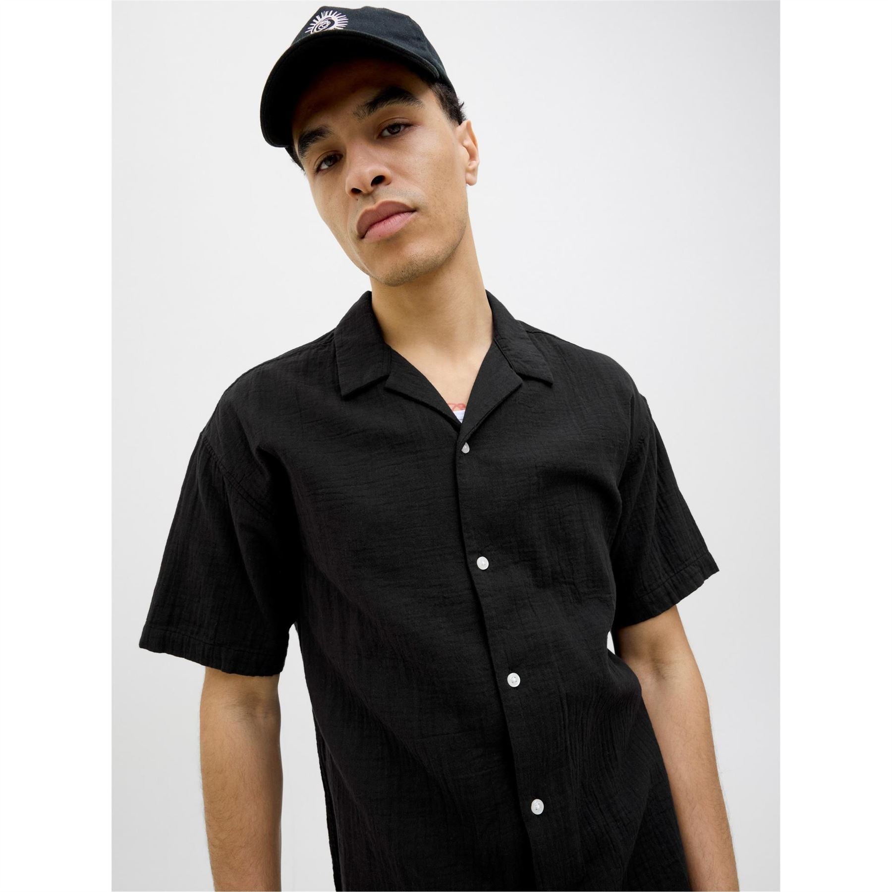 Jack and Jones Patras Relaxed Resort Short Sleeve Patterned Shirt