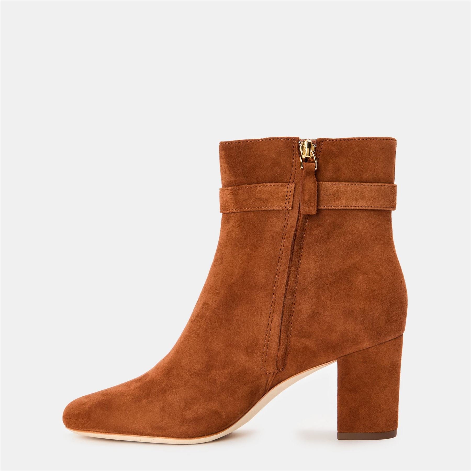 Lauren by Ralph Lauren Kellie Ankle Boots with High Block Heel