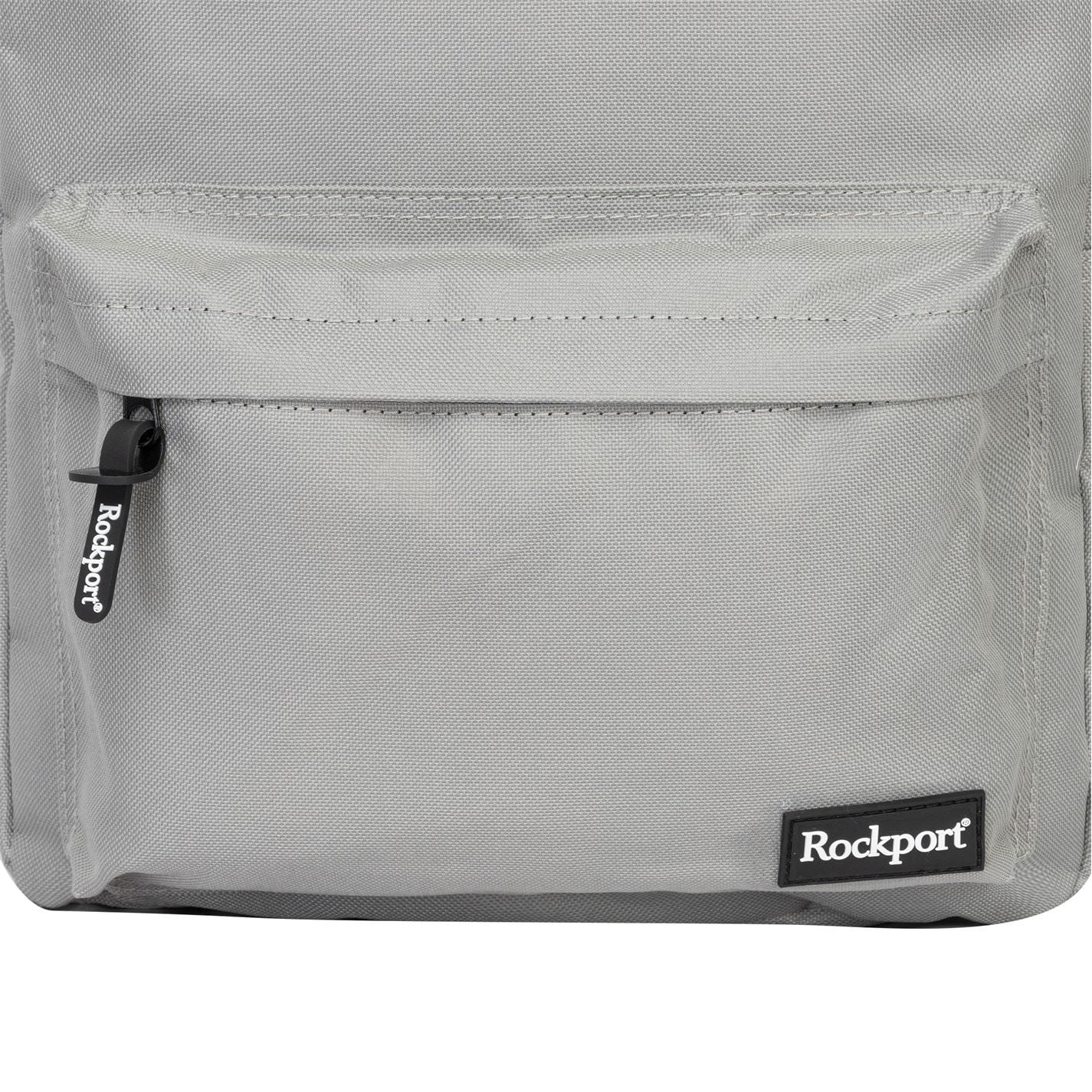Rockport Solid Patterned Med Backpack with Logo