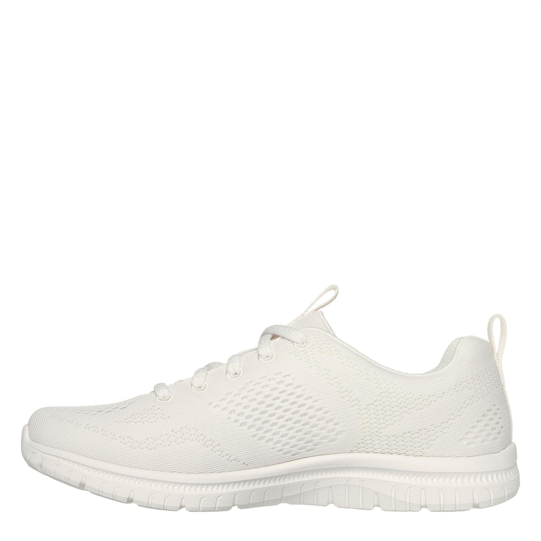 Skechers Womens Mesh Lace Up W Memory F Slip On Trainers