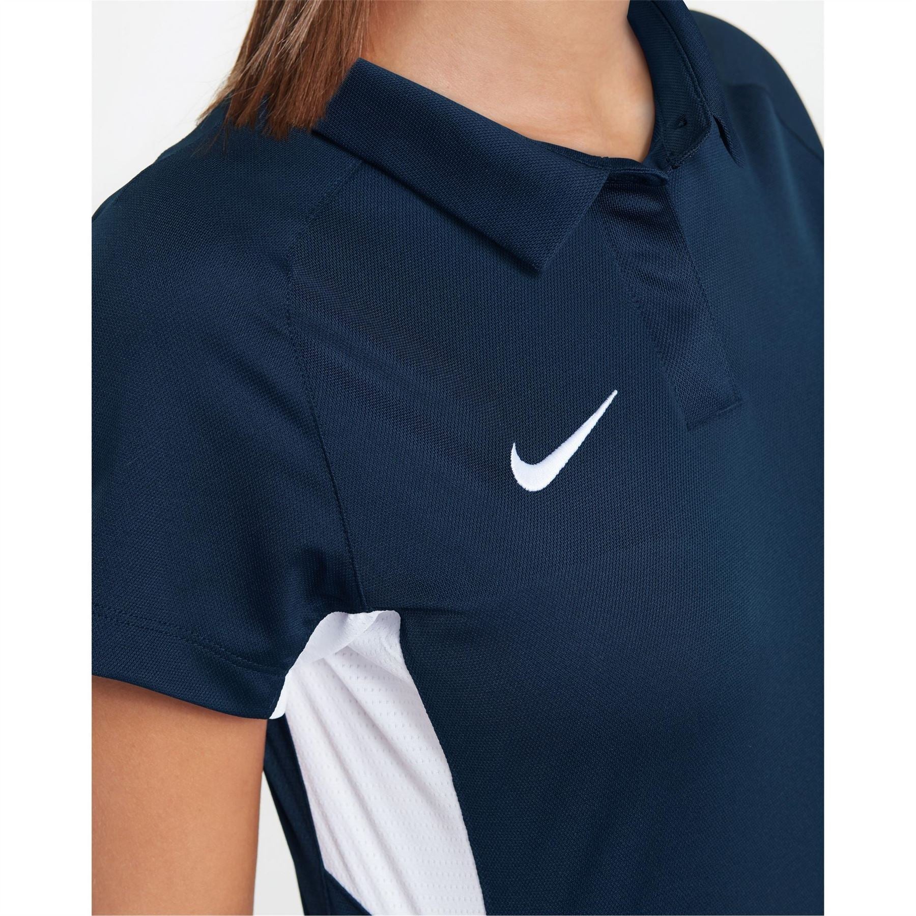 Nike Collared Neck Raglan Short Sleeve Polo Shirt