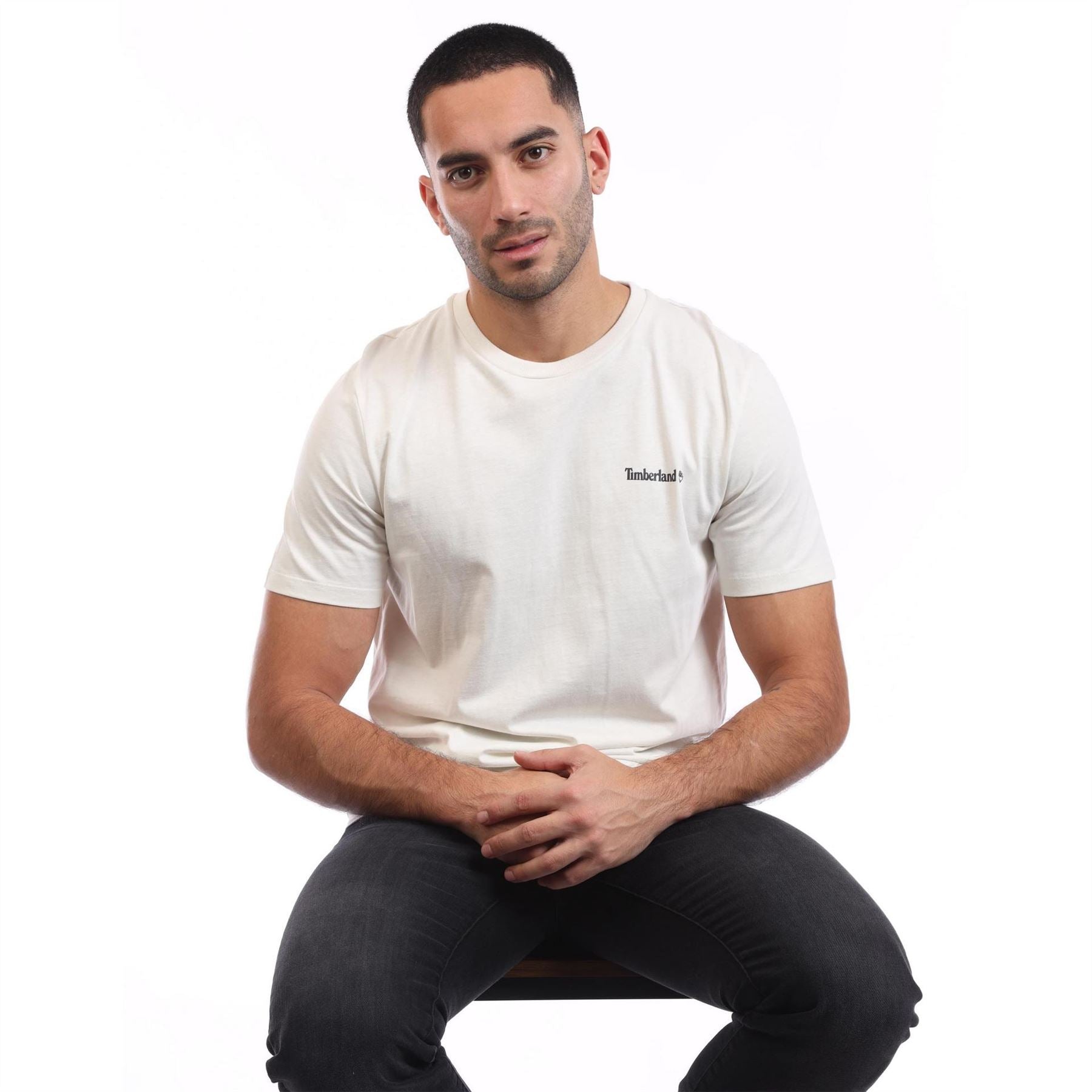 Timberland Small Linear Logo Print T Shirt