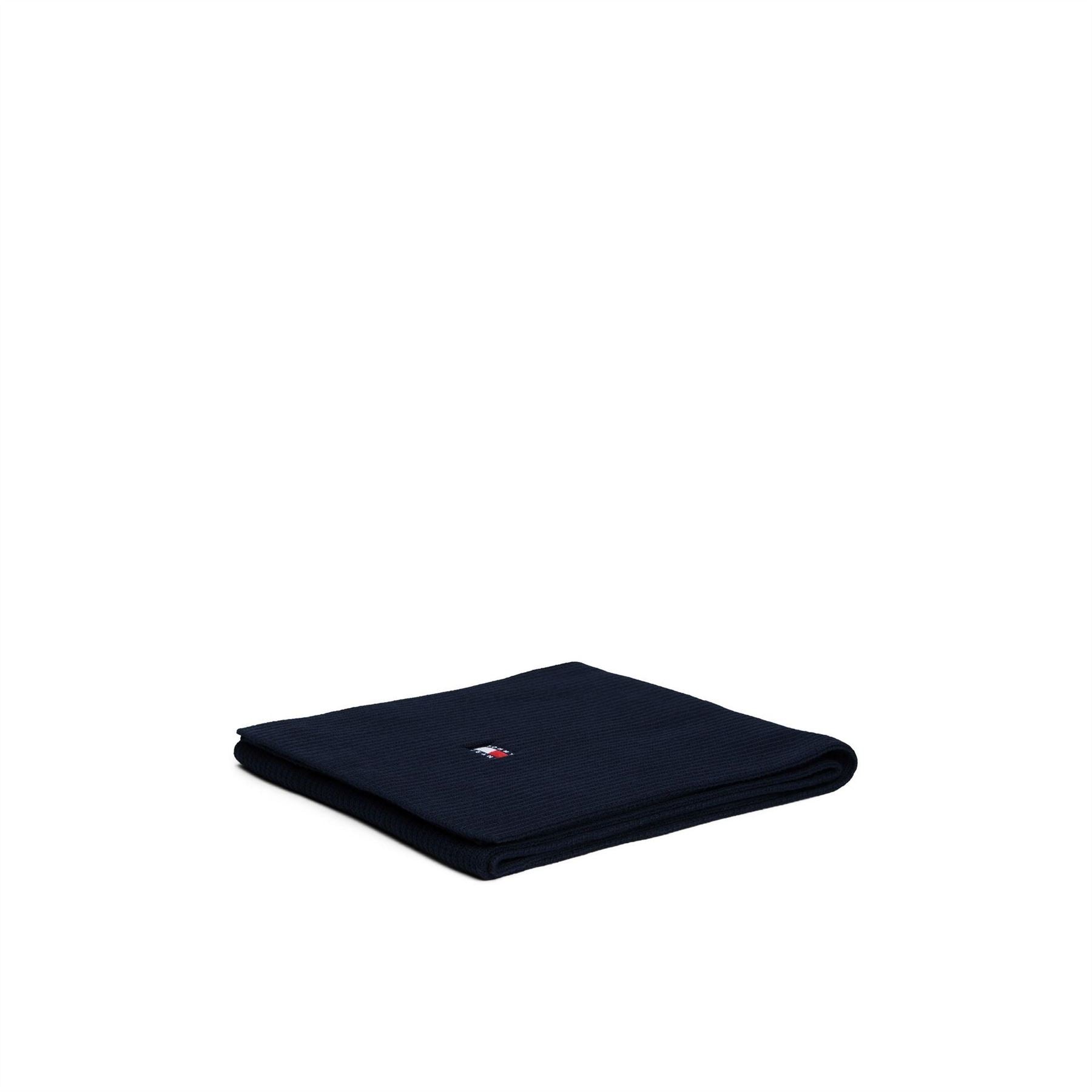 Tommy Jeans Ribbed Knit Scarf with Logo