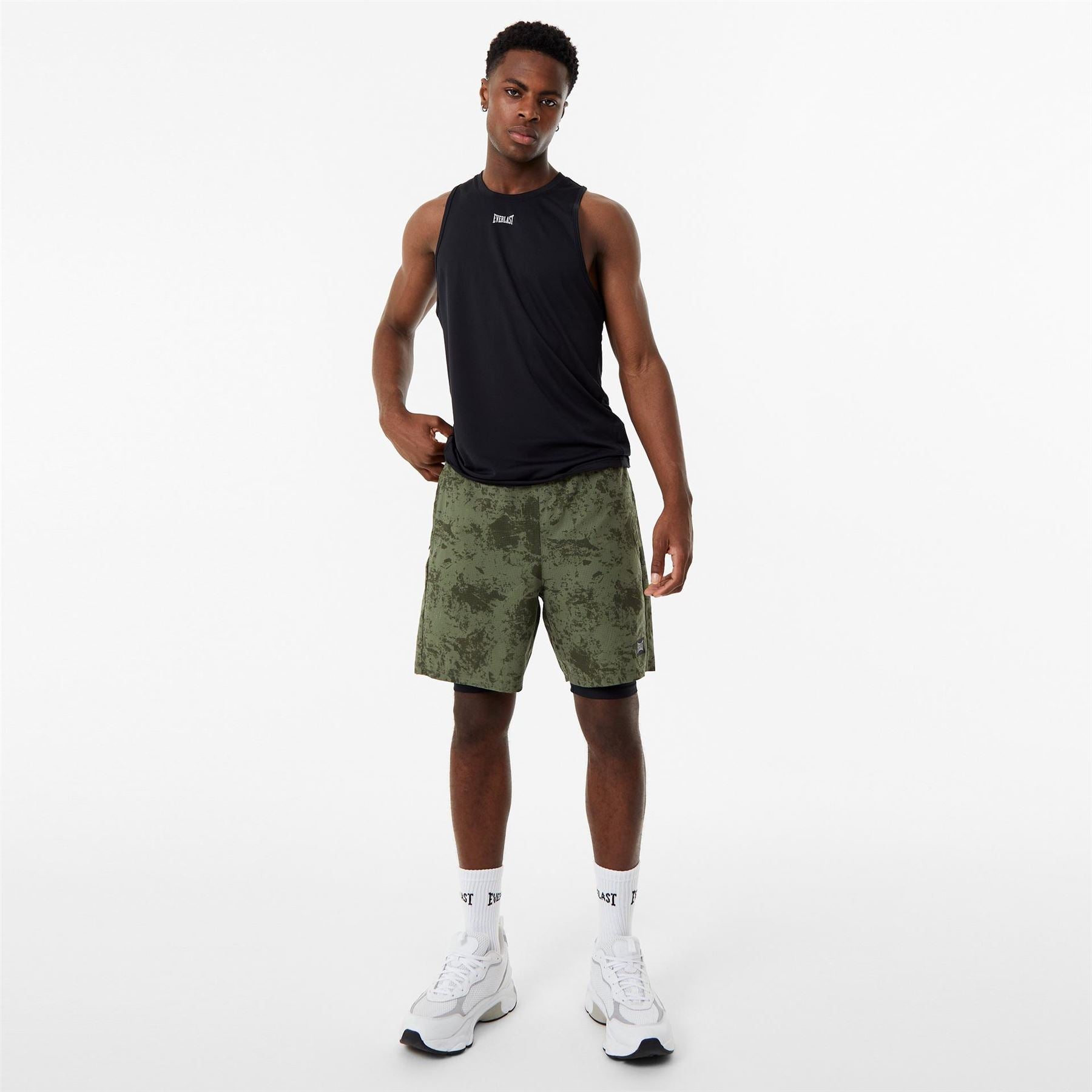 Everlast Mens 2 In 1 Shorts