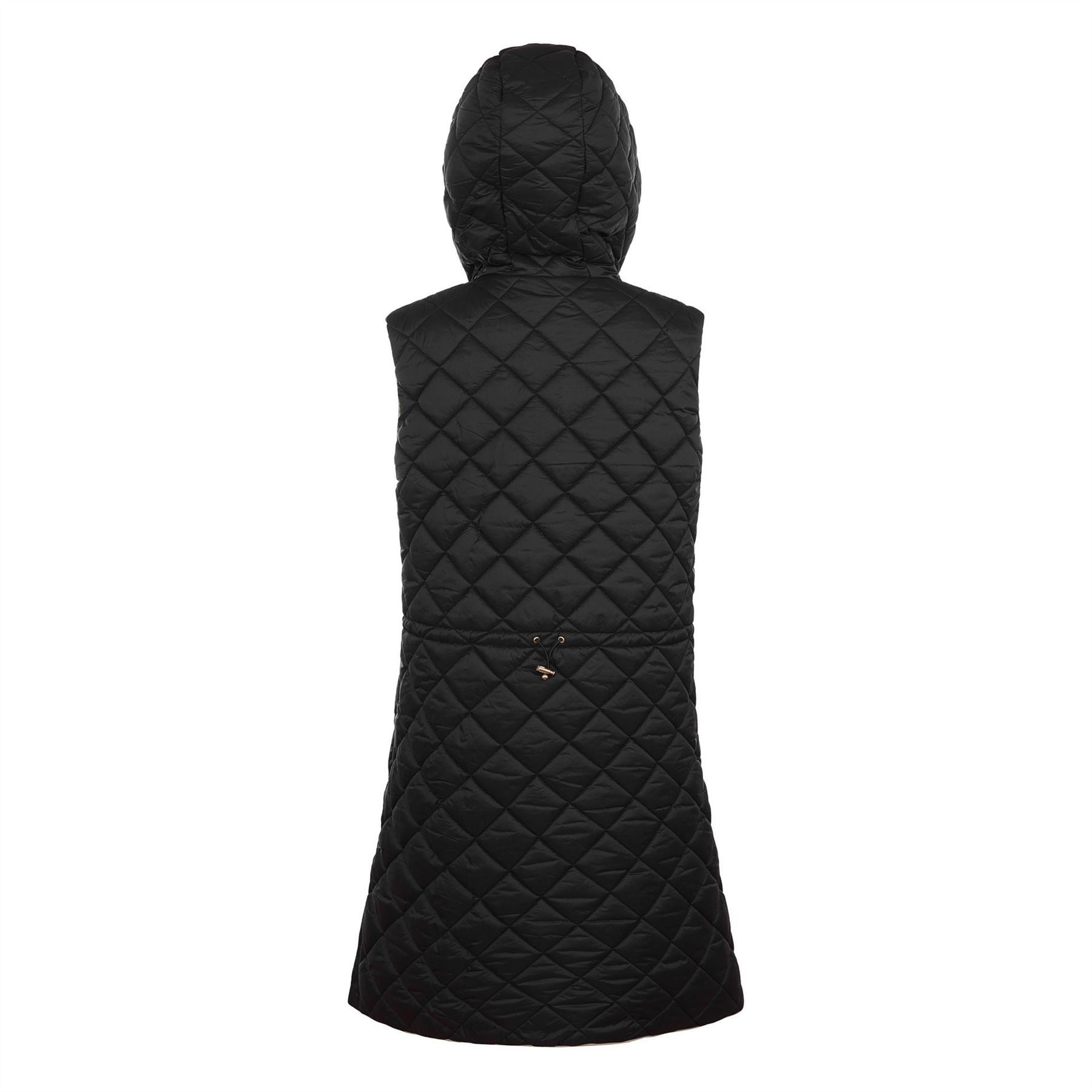 Museum L Hooded Solid Patterned Gilet
