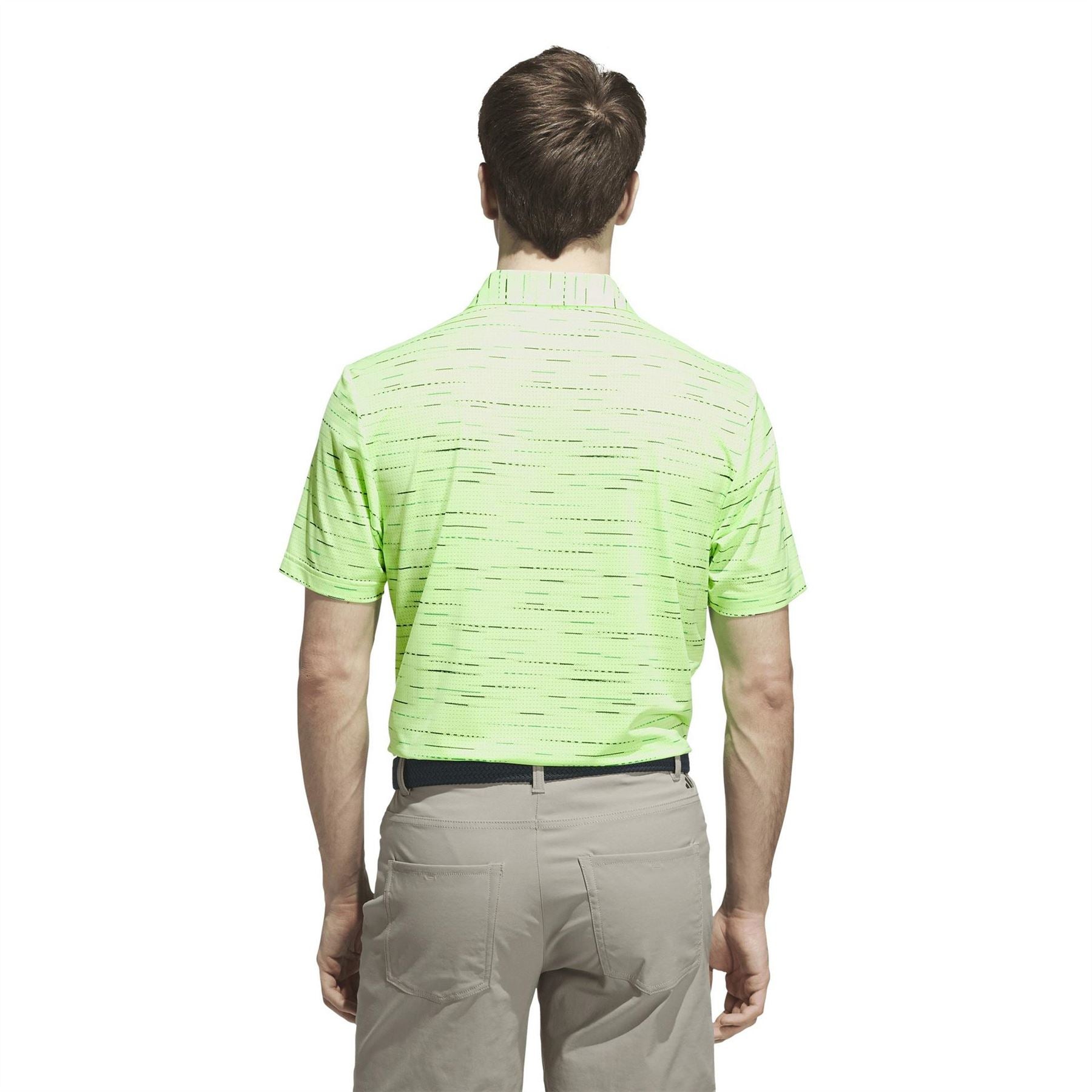 adidas Ultimate Mesh Print Collared Short Sleeve Polo Shirt