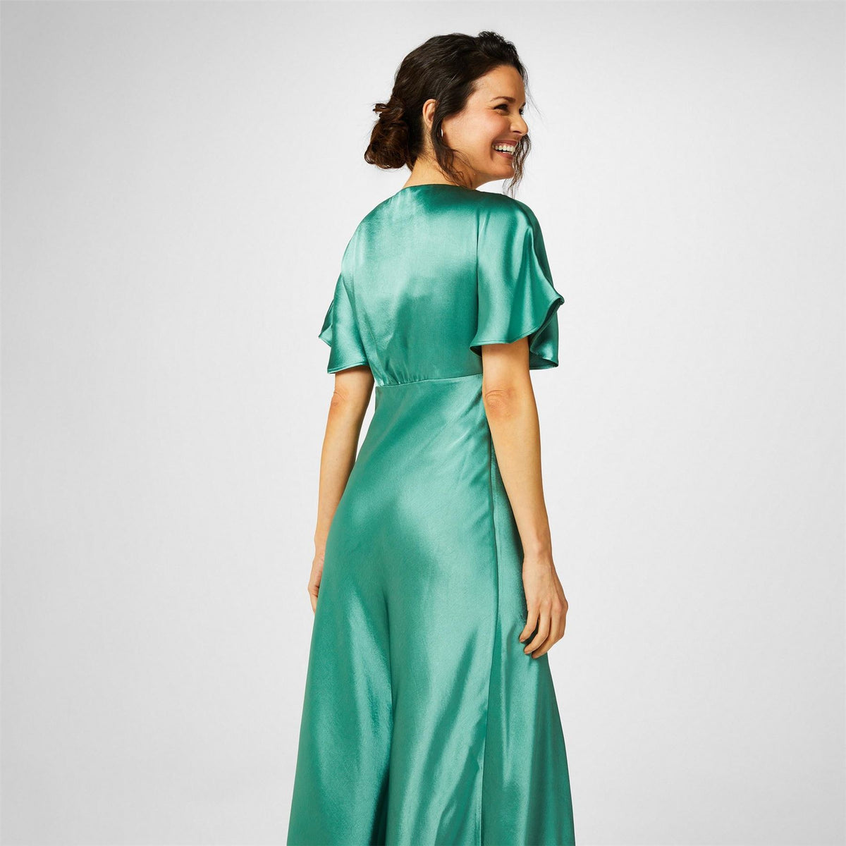 Biba Bridesmaid Satin Maxi Dress