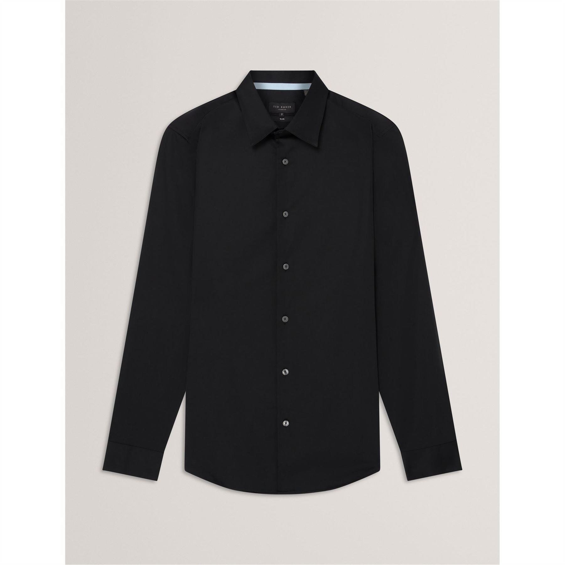 Ted Baker Collared Neck Long Sleeve Point Collar Shirt