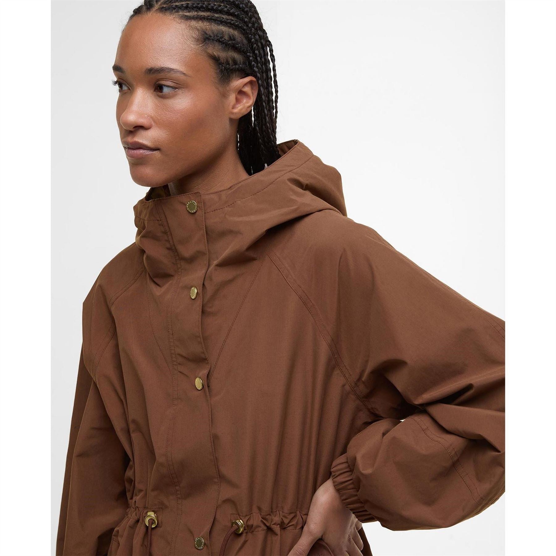 Barbour Sidney Waterproof Long Sleeve Hooded Rain Anorak