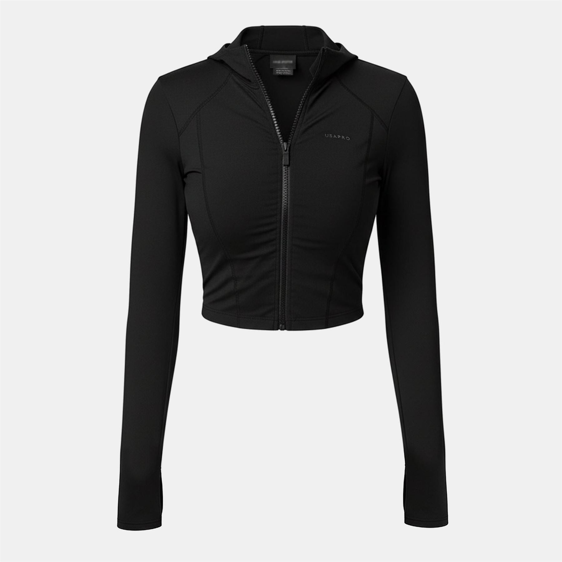 USA Pro Usapro Full Zip Long Sleeve Dri Fit Performance Training Jacket