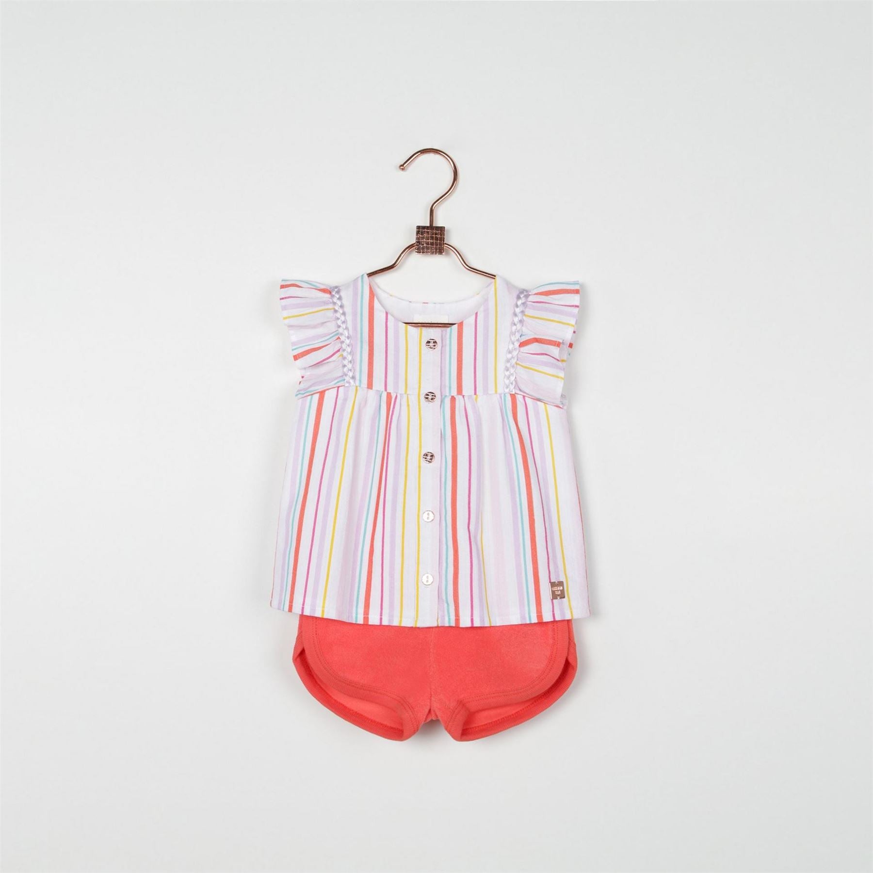 Carrement Beau Solid Bermuda Shorts with Curved Hem
