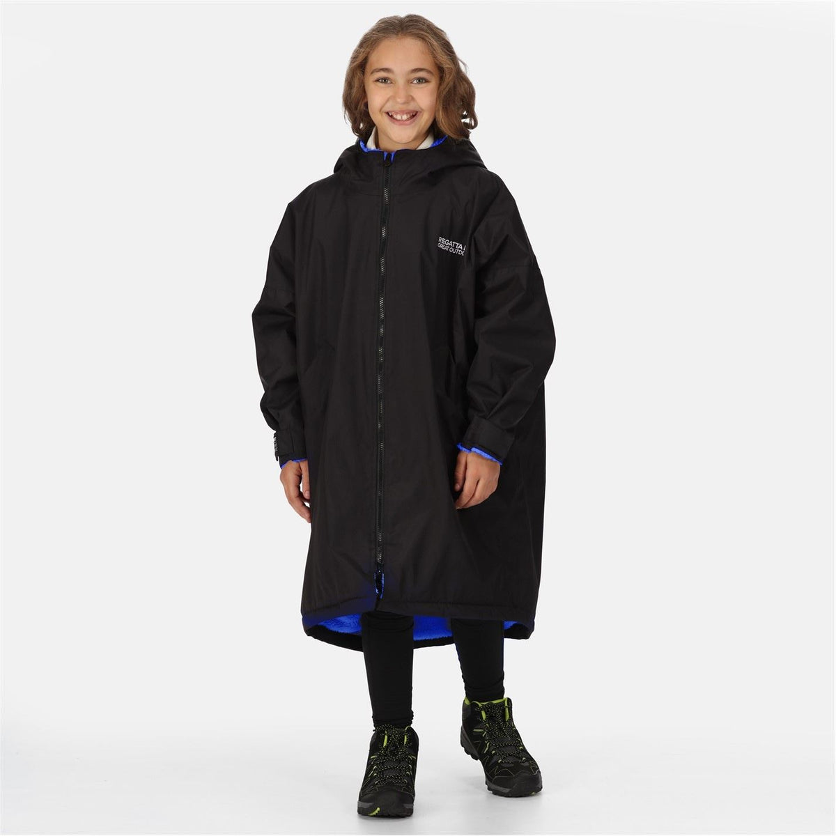 Regatta Kids Fleece Lined Oversized Fit Waterproof Robe