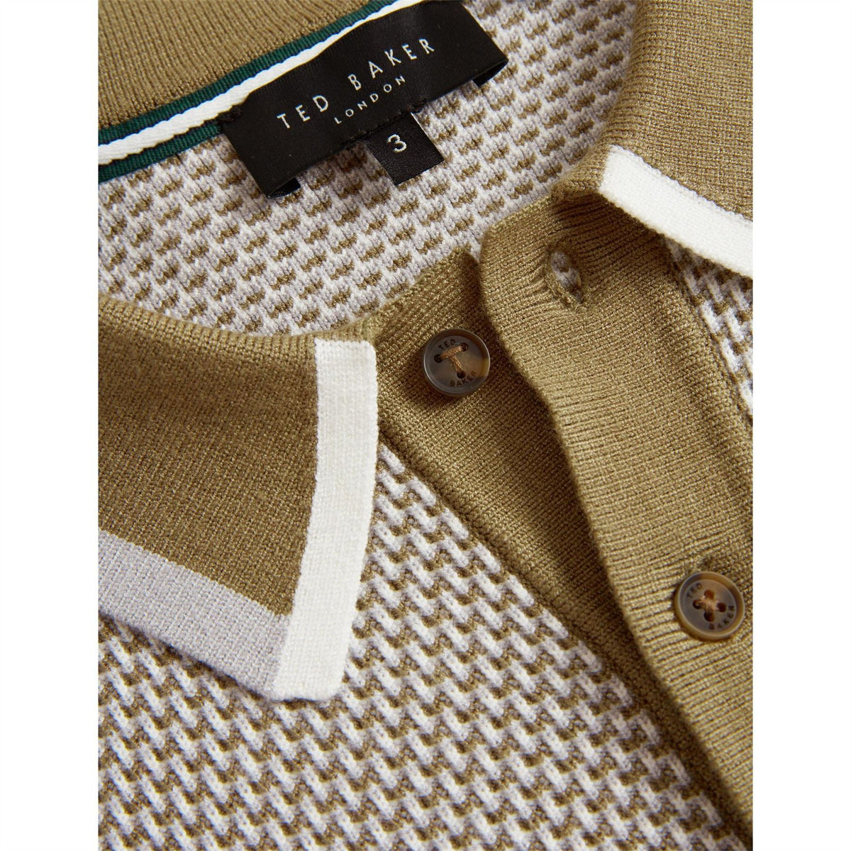 Ted Baker Ls Waffle Polo Sn71