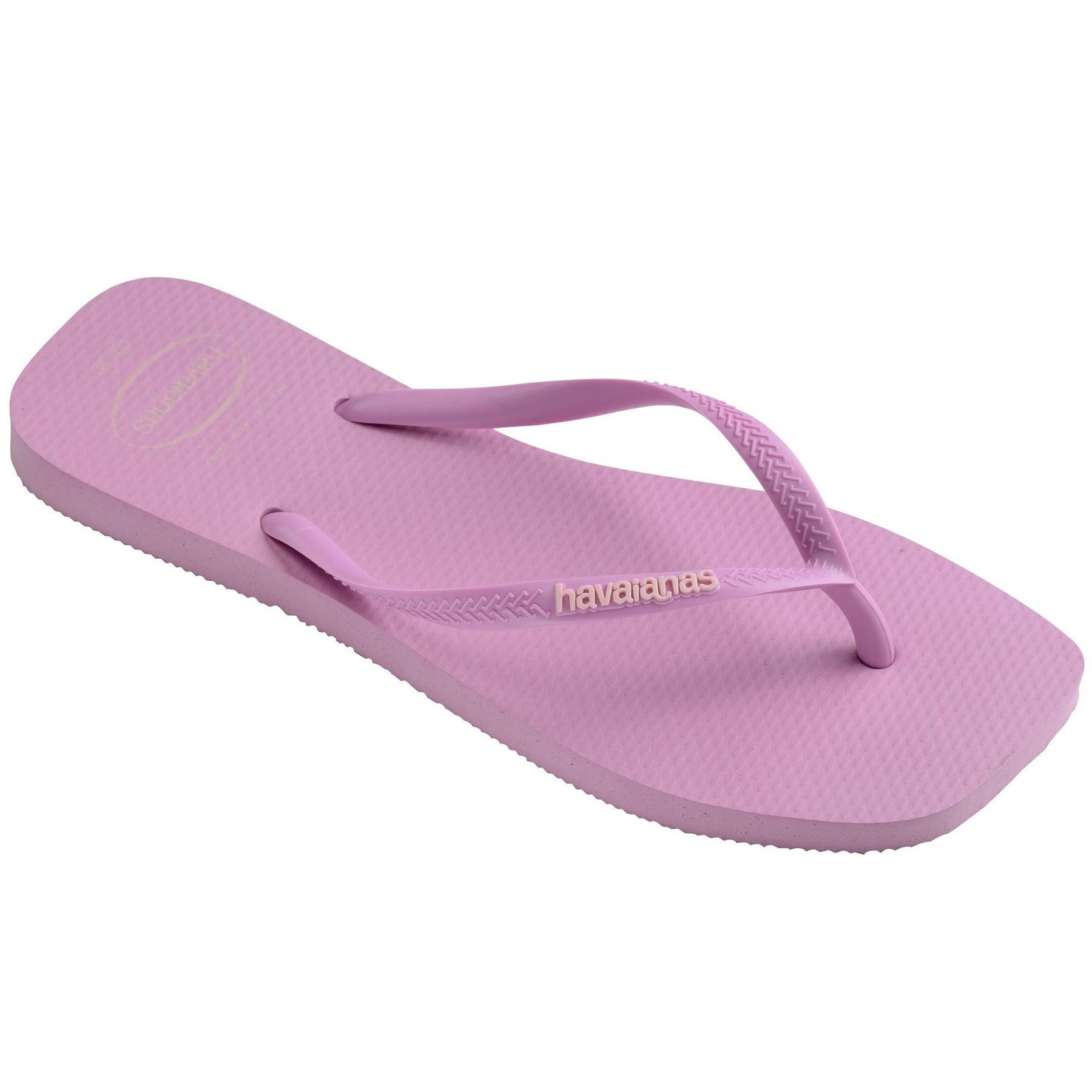 Havaianas Womens Hav. Square Logo Pop Up Pau Brasil Flip Flops