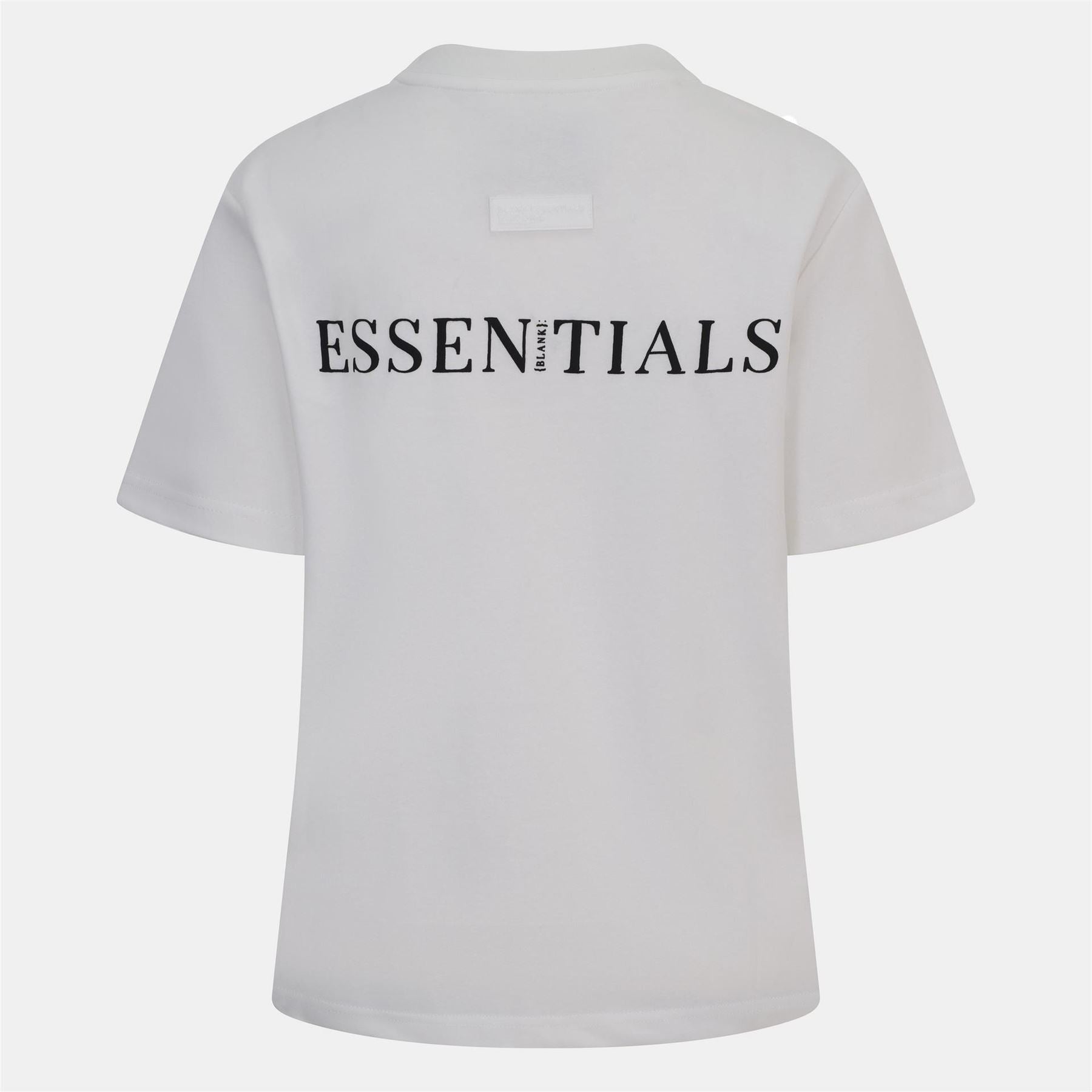 Blank Essentials Embroidered Text Graphic Crew Neck Short Sleeve Boyfriend T-Shirt
