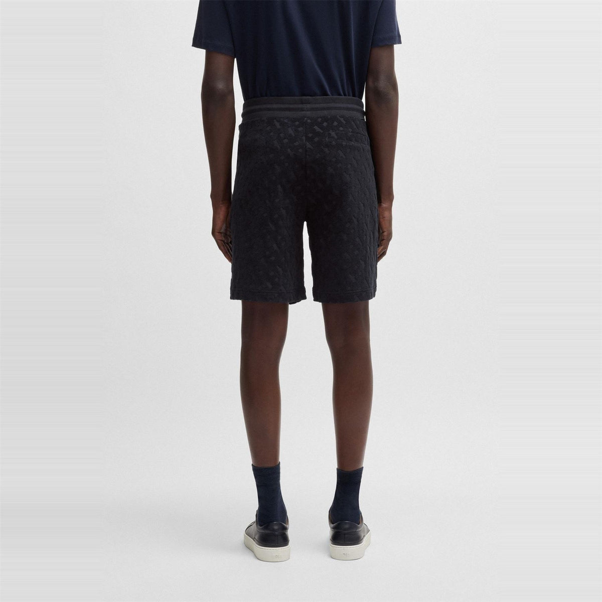 Boss H Lamson 10 Black Fleece Jogger Shorts