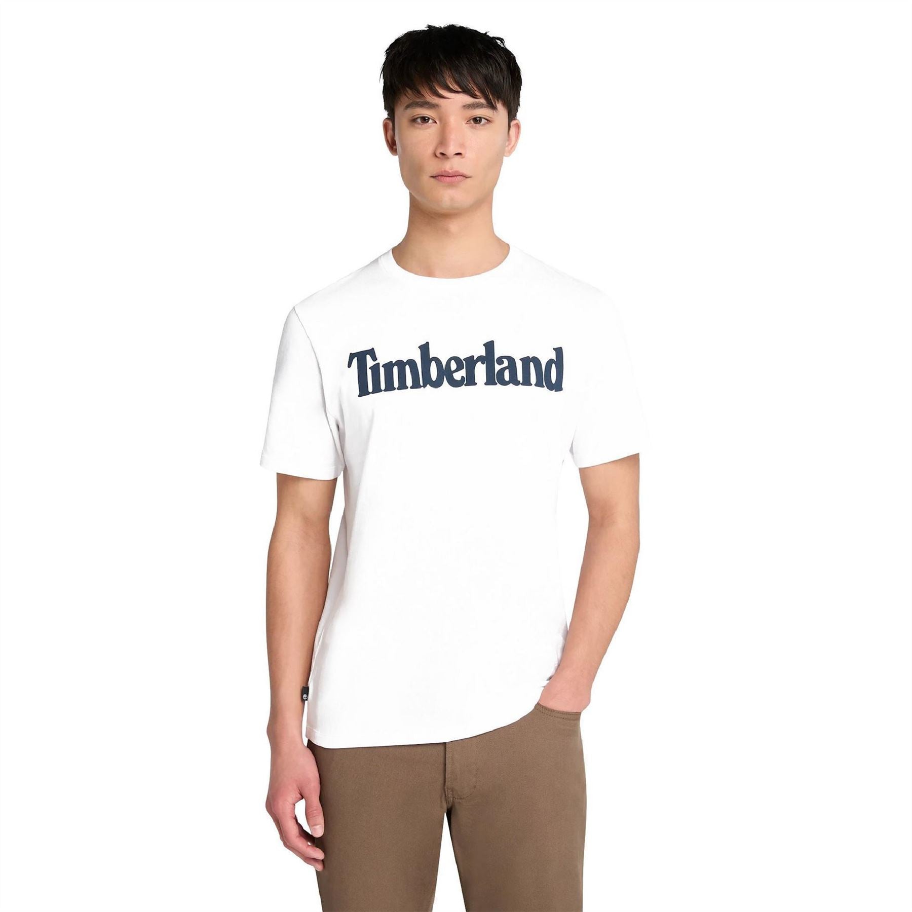 Timberland Northwood Wordmark Logo Cotton Short Sleeve T-Shirt