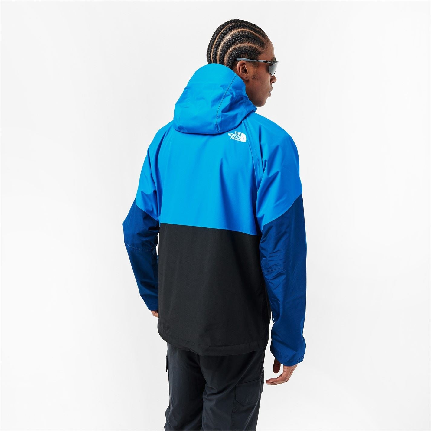 The North Face Hooded Neck Lightning Color Block Rain Jacket
