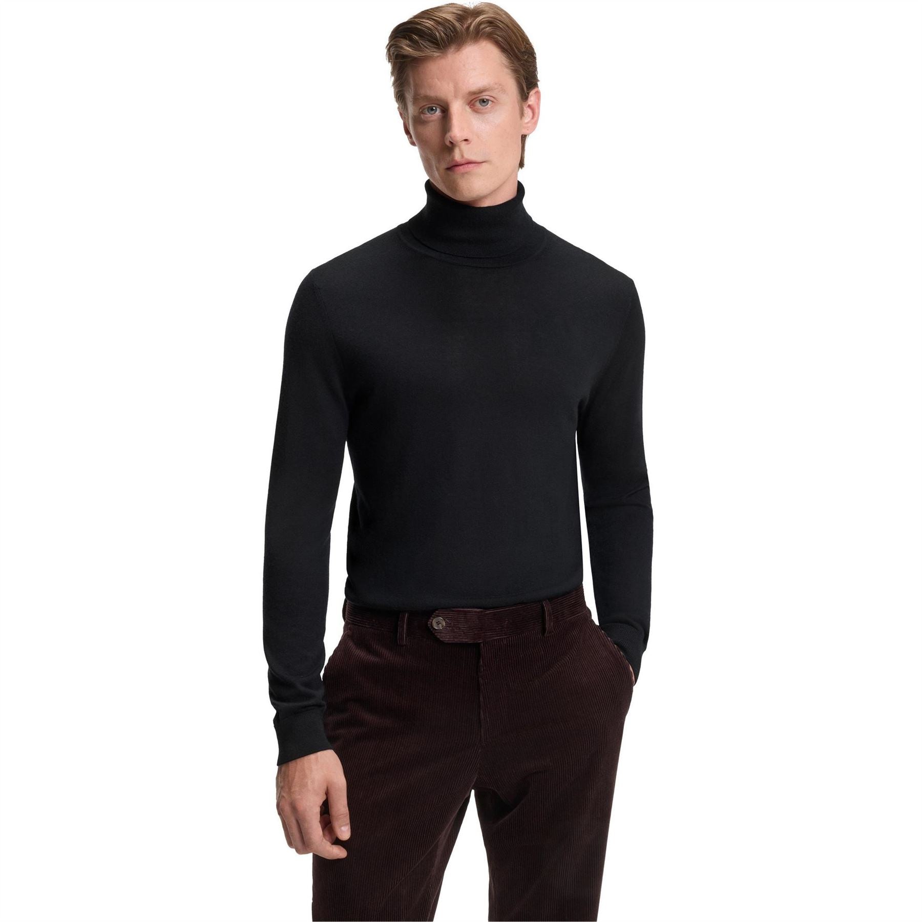 Boss Hernando Turtle Neck Long Sleeve Sweater