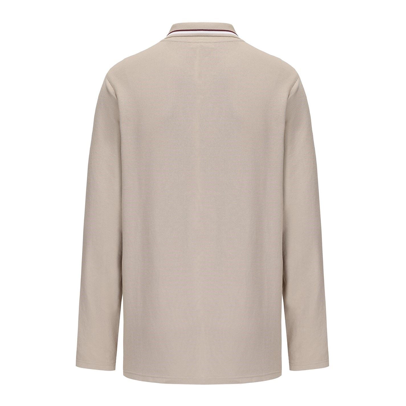 Slazenger Mens Long Sleeve Tipped Polo