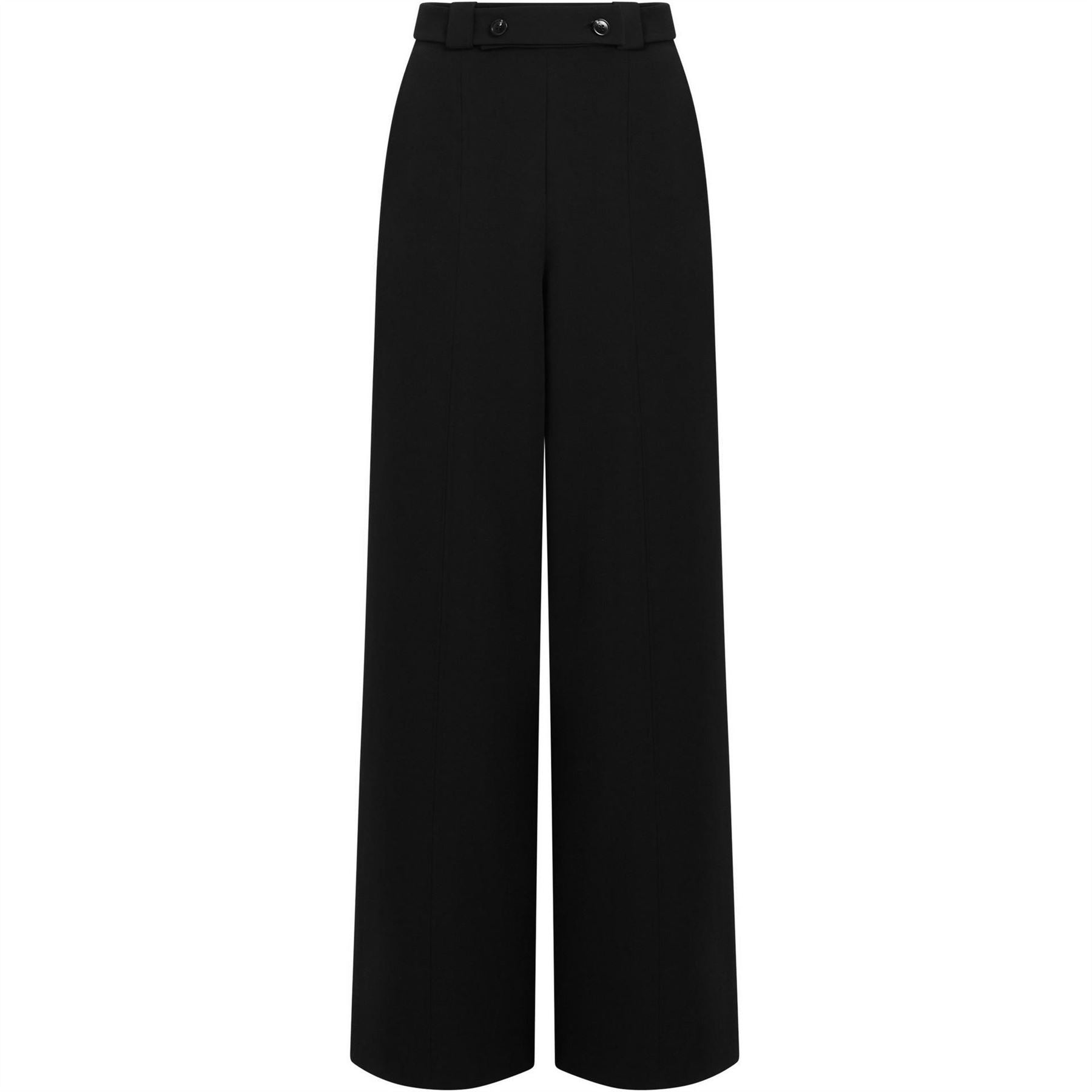 French Connection Echo Crepe Wide Leg Trousers